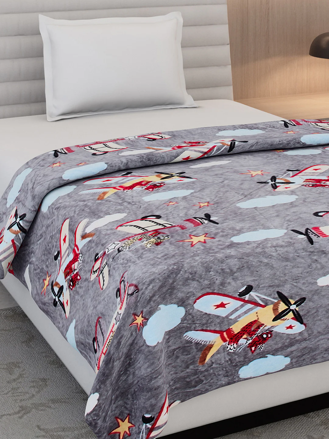 Printed Single Bed 300 GSM Blanket for AC Room - (Ellis) - Image 4