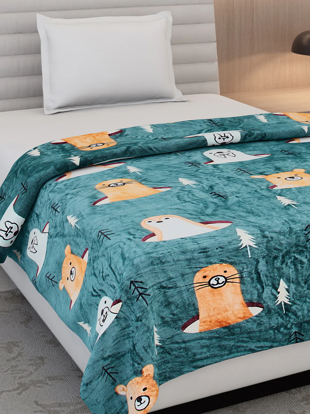 Printed Single Bed 300 GSM Blanket for AC Room - (Ellis) - Image 4