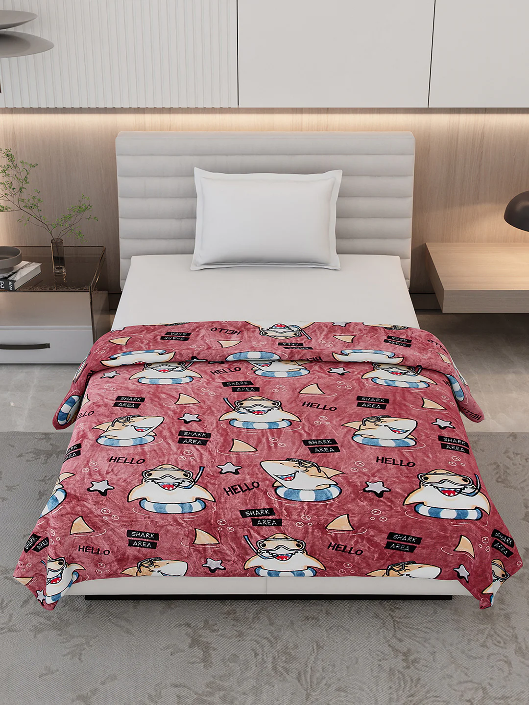 Printed Single Bed 300 GSM Blanket for AC Room - (Ellis) - Image 2