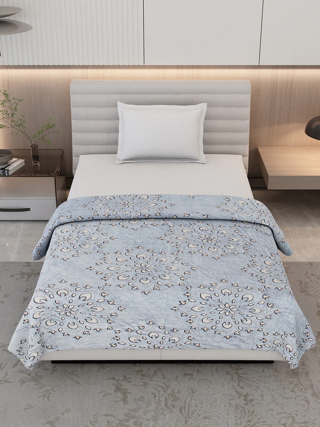 Printed Single Bed 300 GSM Blanket for AC Room - (Kaira) - Image 2