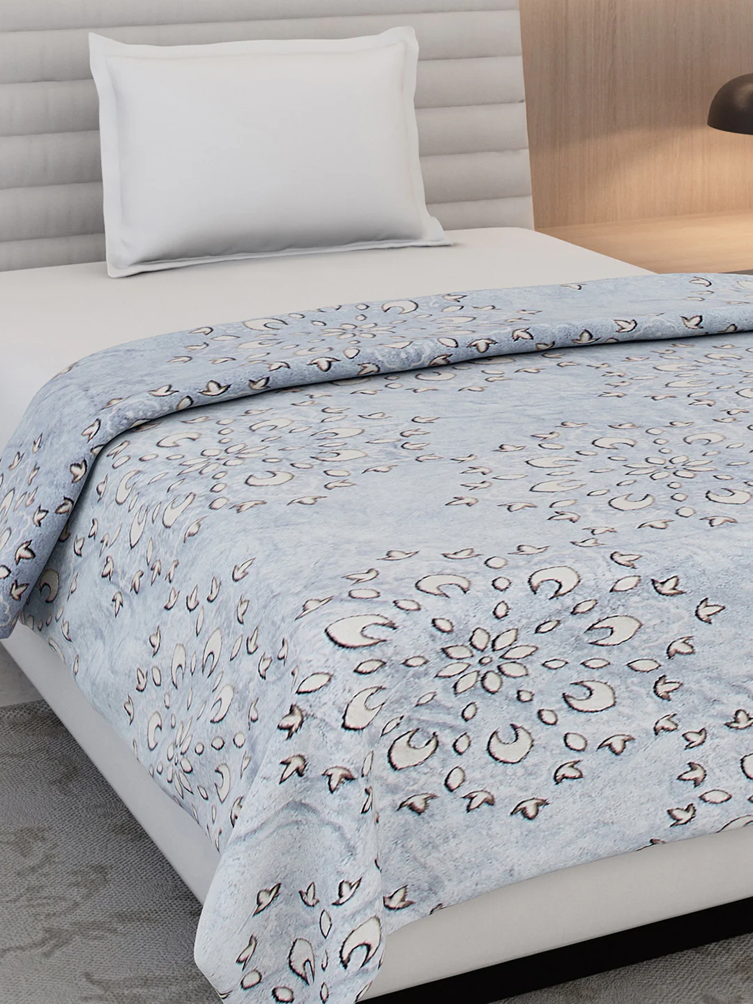 Printed Single Bed 300 GSM Blanket for AC Room - (Kaira) - Image 4