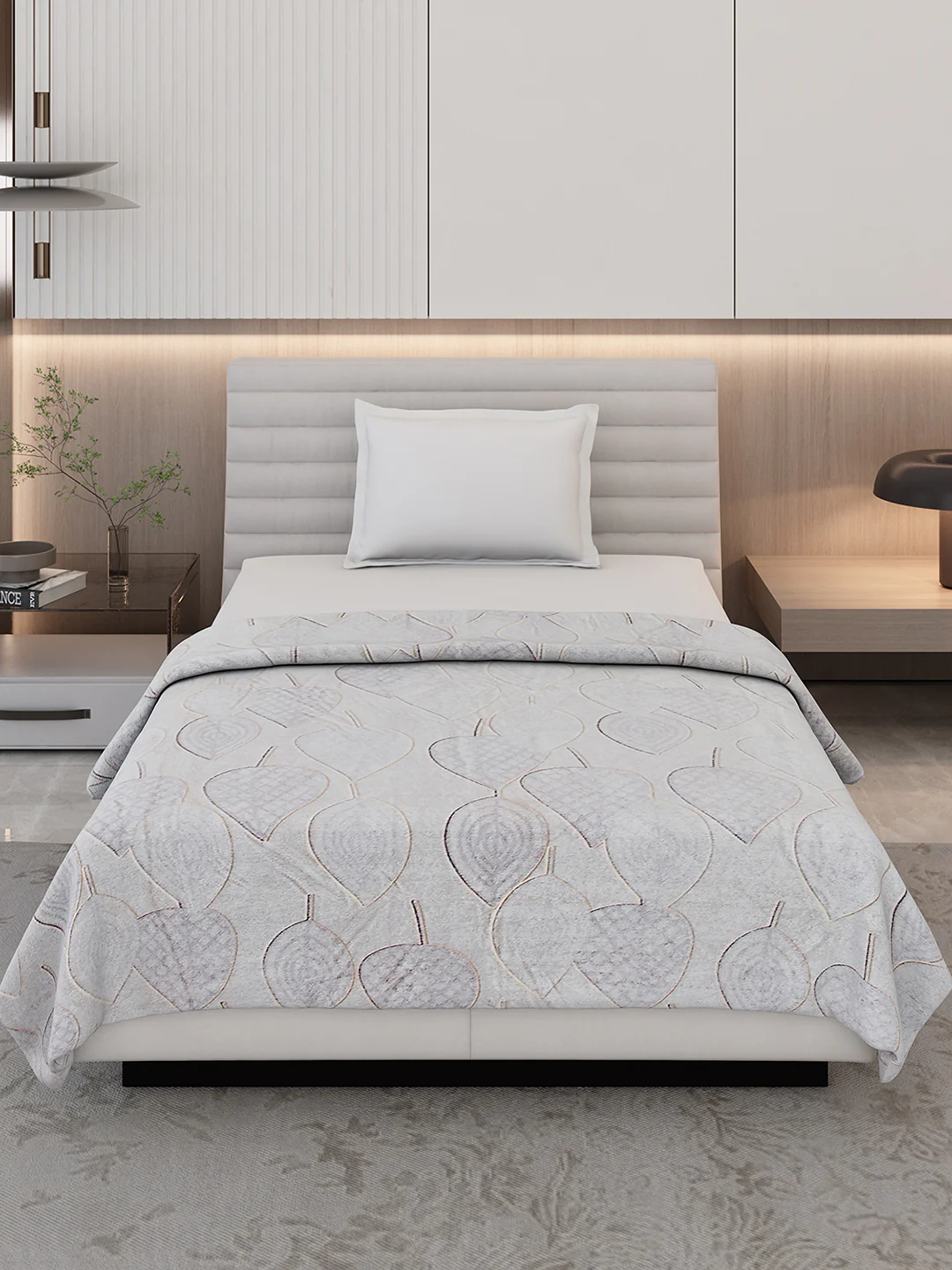 Printed Single Bed 300 GSM Blanket for AC Room - (Kaira) - Image 3