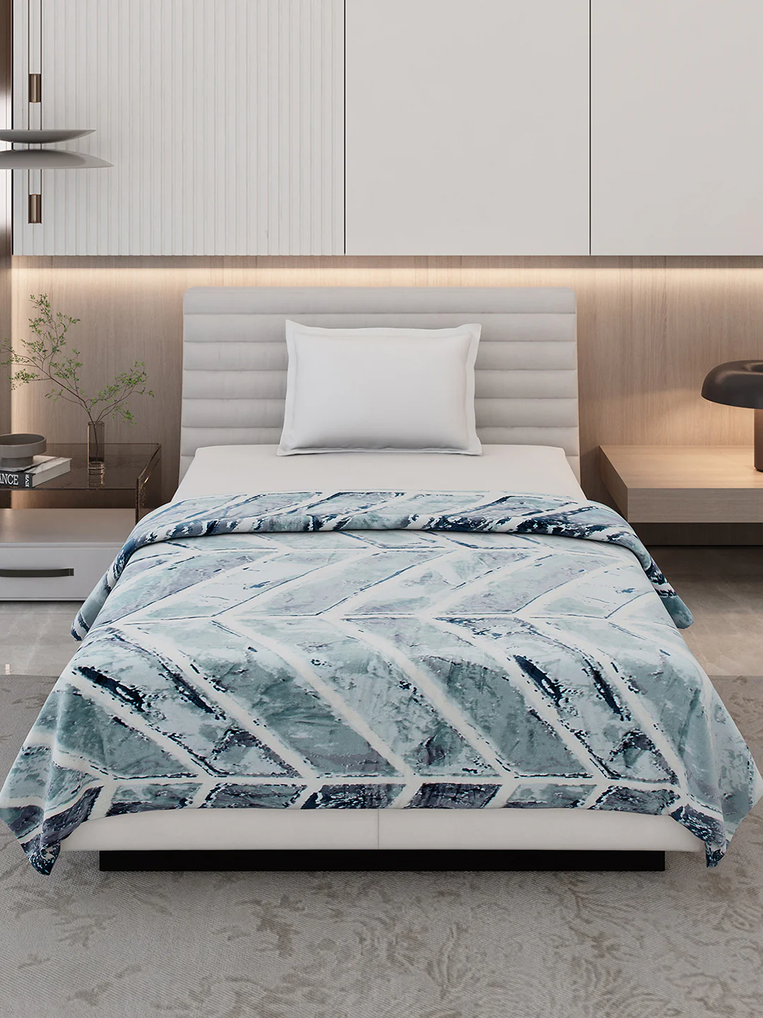 Printed Single Bed 300 GSM Blanket for AC Room - (Legacy) - Image 3