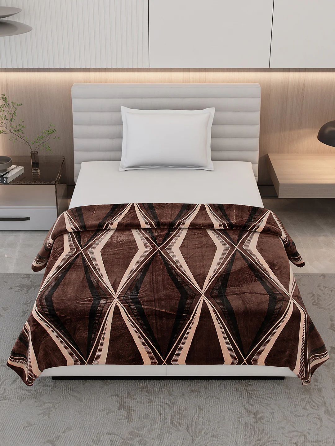 Printed Single Bed 300 GSM Blanket for AC Room - (Legacy) - Image 2
