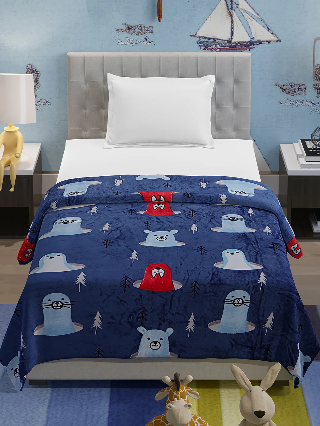 Printed Single Bed 300 GSM Blanket for AC Room (Ellis) - Image 2