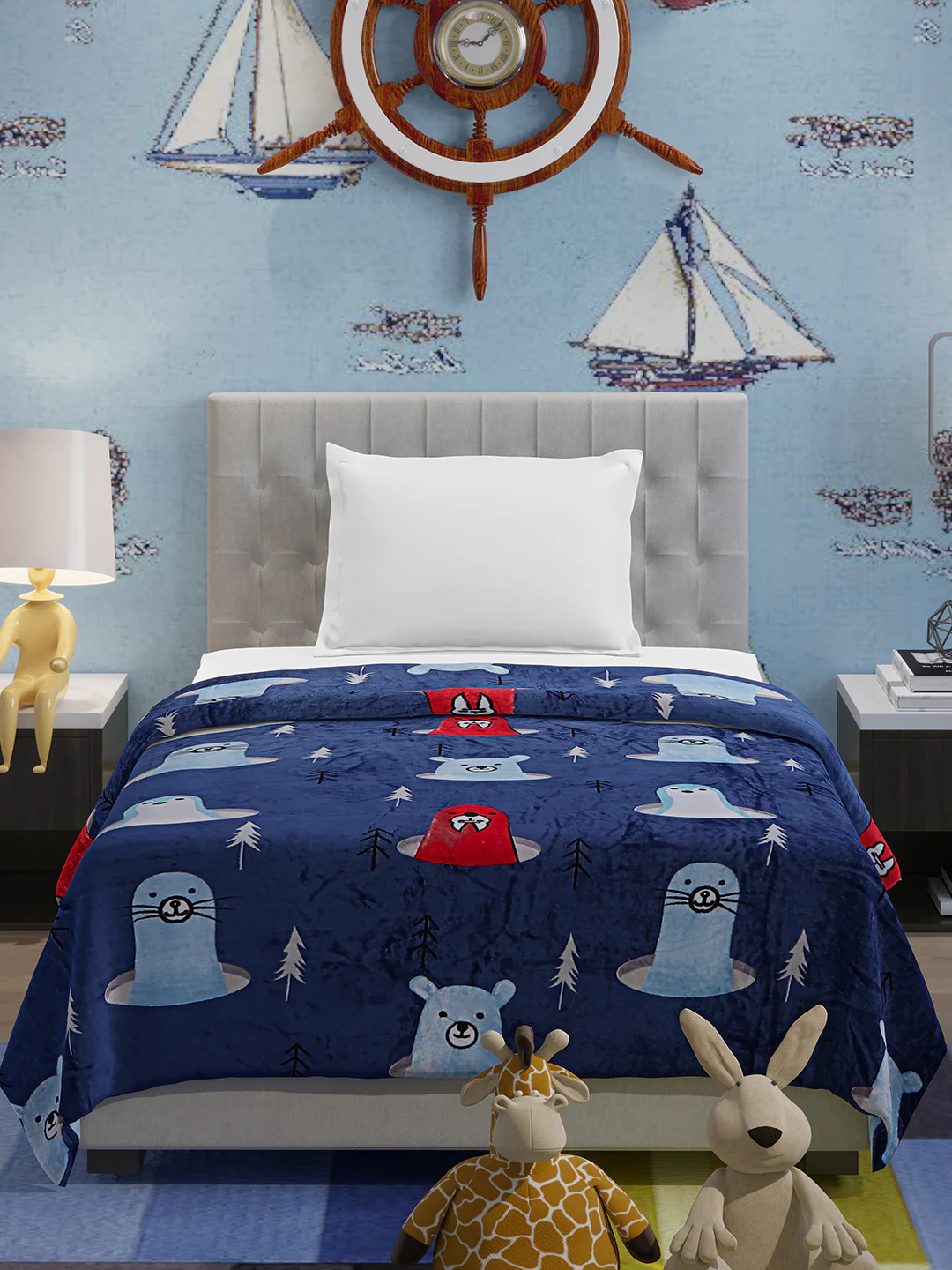 Printed Single Bed 300 GSM Blanket for AC Room (Ellis) - Image 3