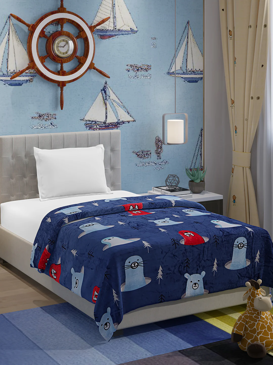Printed Single Bed 300 GSM Blanket for AC Room (Ellis) - Image 4
