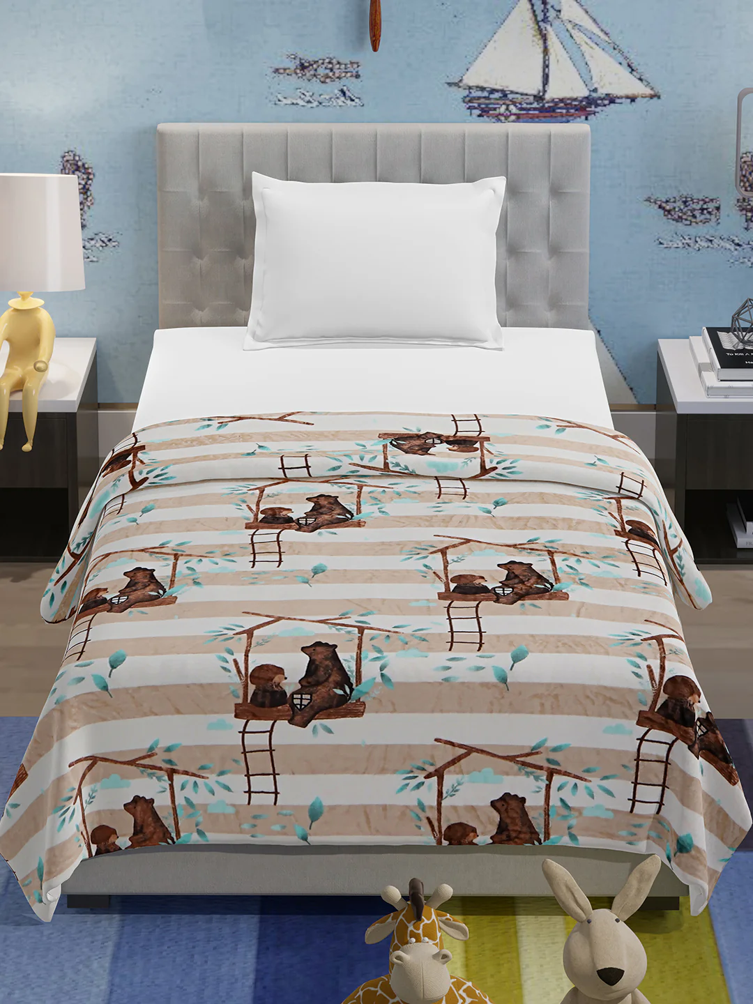 Printed Single Bed 300 GSM Blanket for AC Room (Ellis) - Image 2