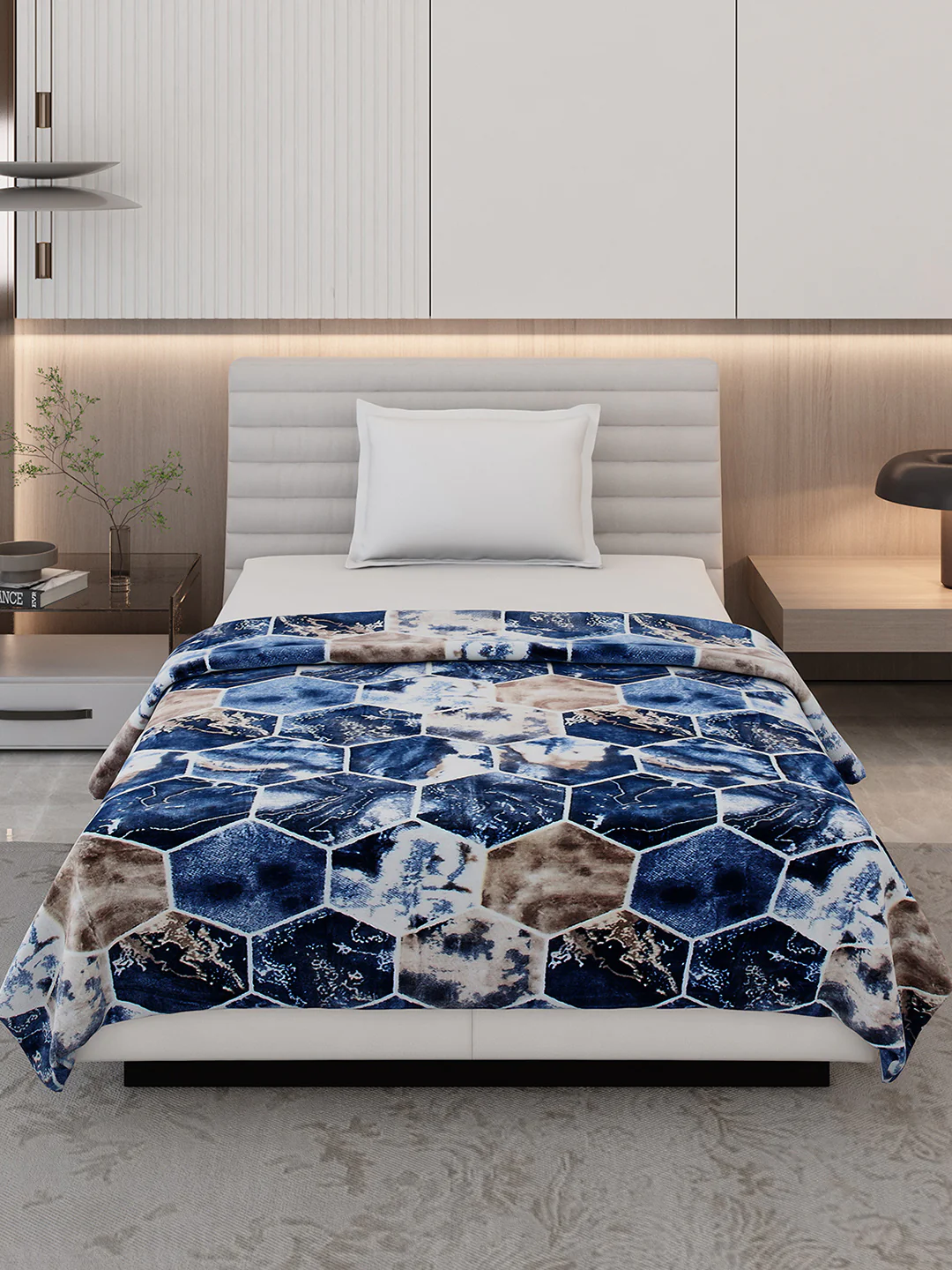Printed Single Bed 350 GSM Blanket for AC Room - (Nicole) - Image 3
