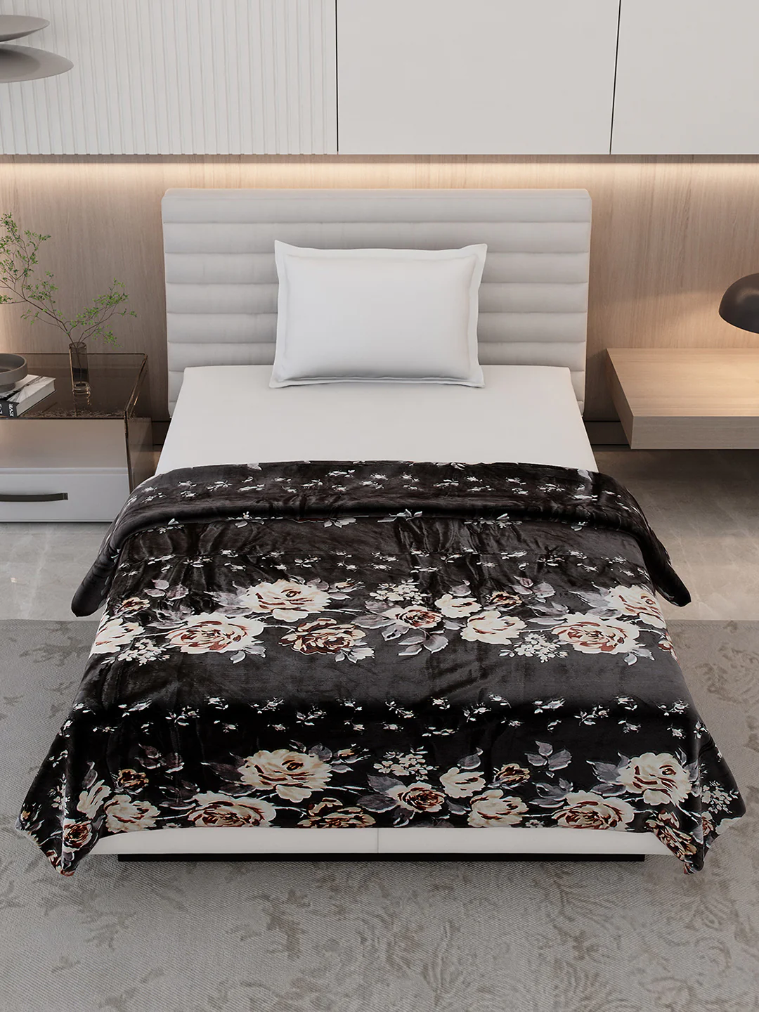Printed Single Bed 350 GSM Blanket for AC Room - (Nicole) - Image 2