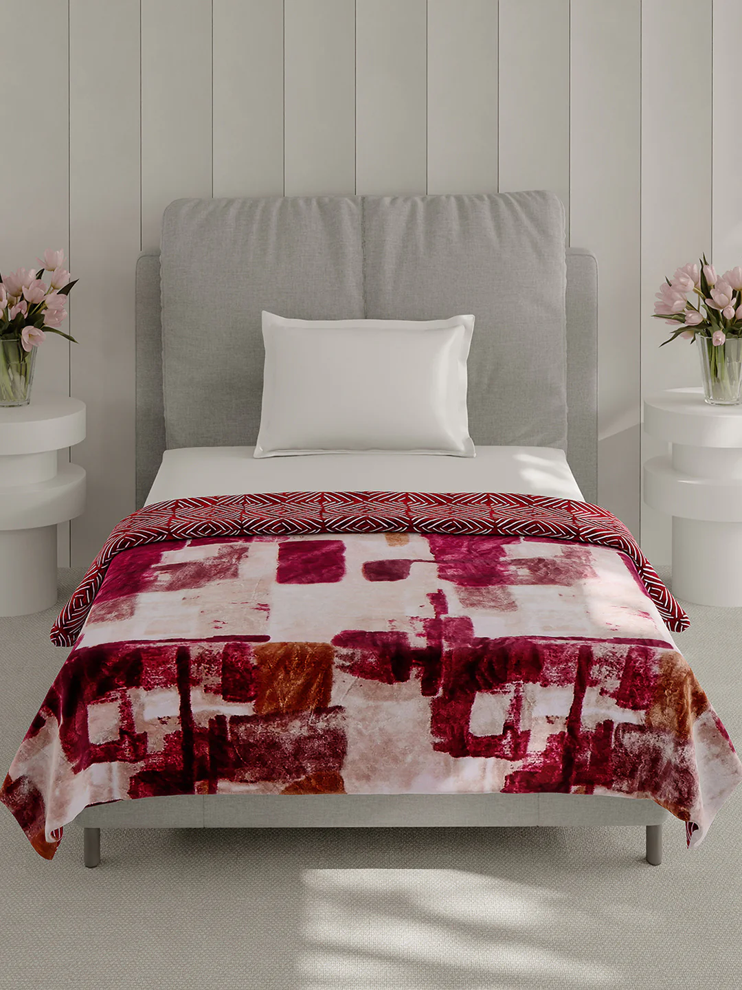 Printed Single Bed 350 GSM Blanket for AC Room - (Paramount) - Image 3