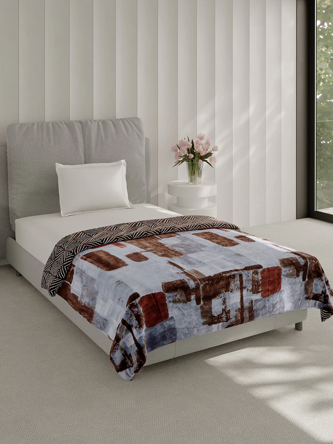 Printed Single Bed 350 GSM Blanket for AC Room - (Paramount) - Image 4