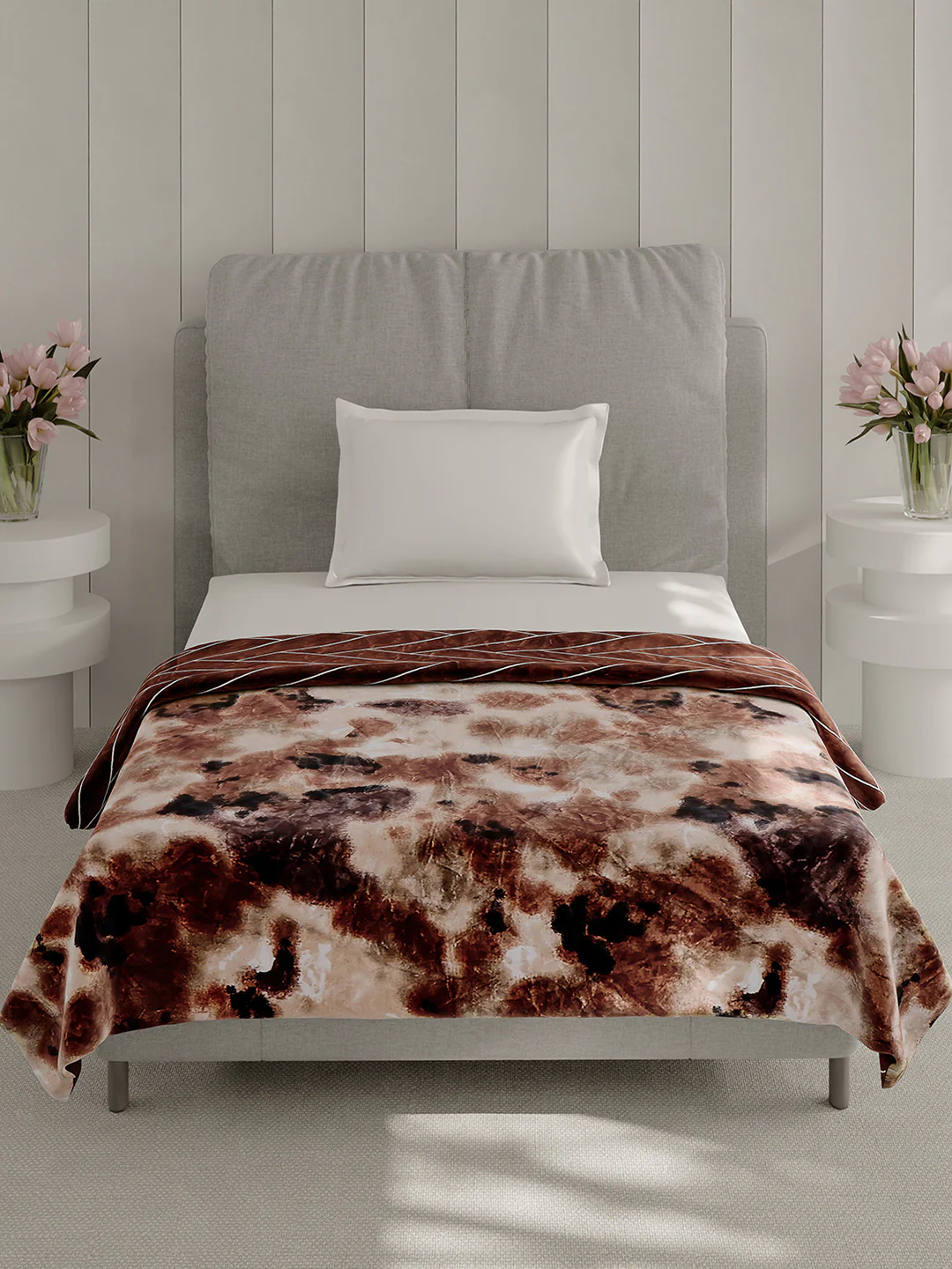 Printed Single Bed 350 GSM Blanket for AC Room - (Paramount) - Image 3