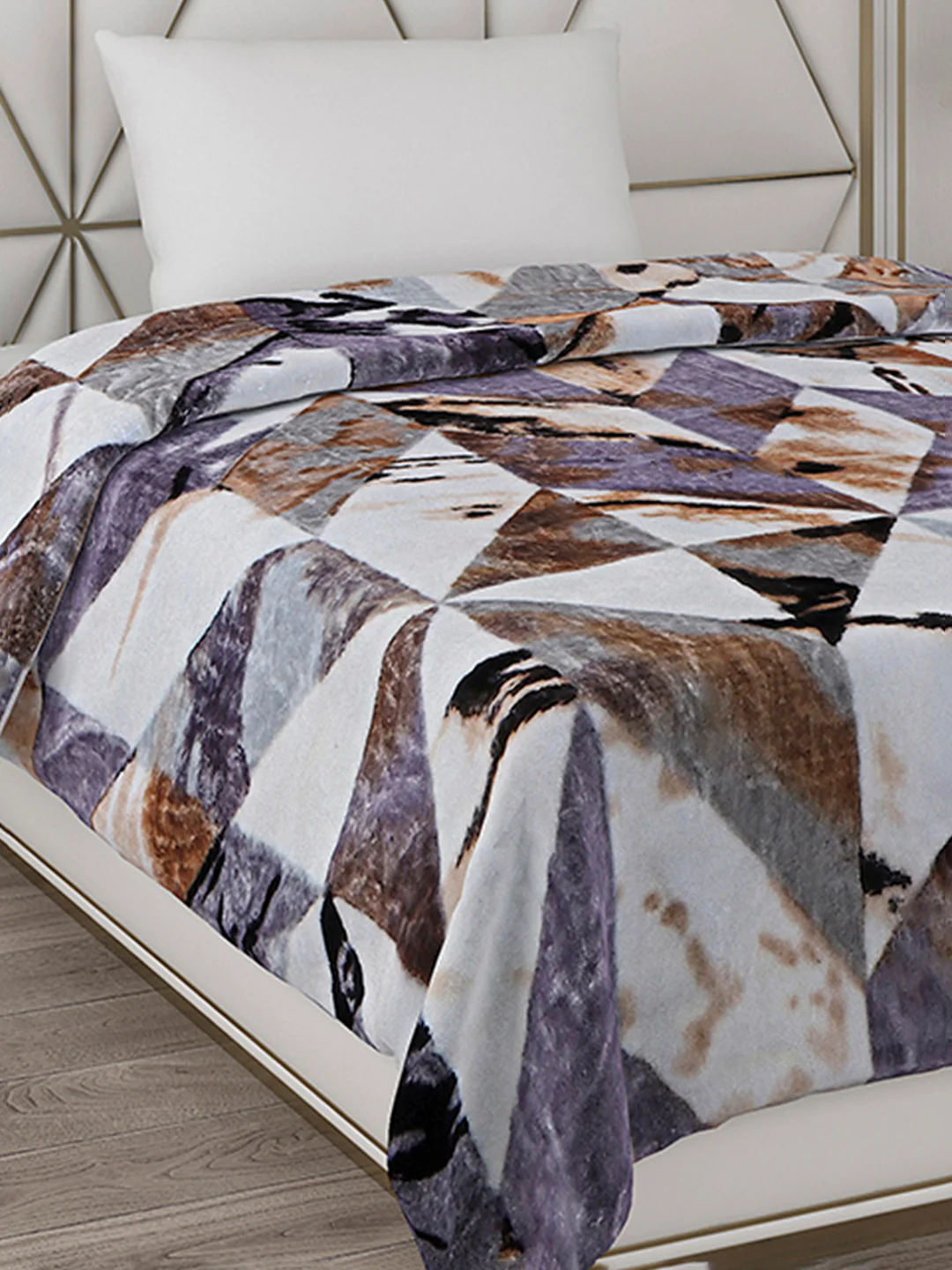 Printed Single Bed Blanket for Mild Winter -2 Ply - Image 4