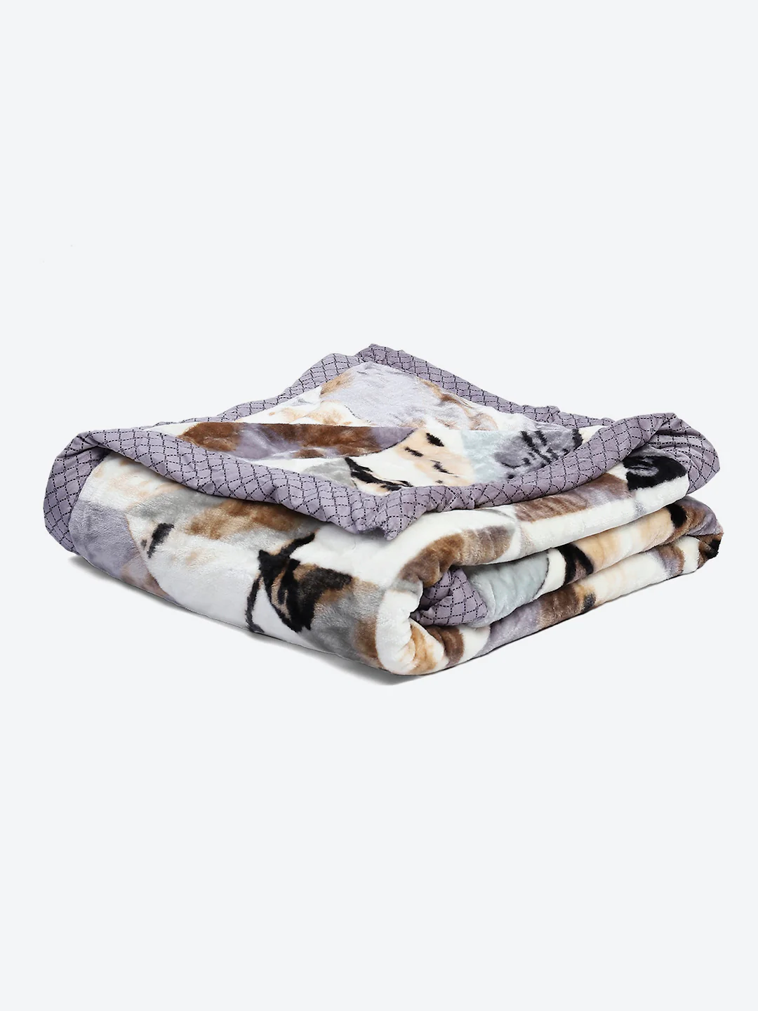 Printed Single Bed Blanket for Mild Winter -2 Ply - Image 5