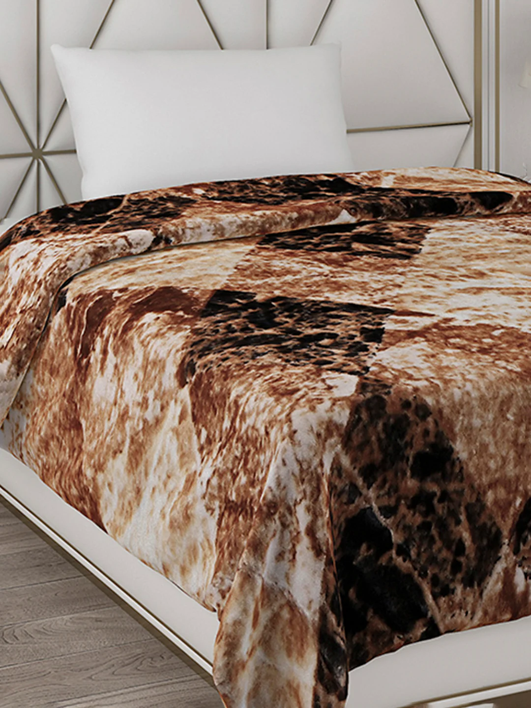 Printed Single Bed Blanket for Mild Winter -2 Ply - Image 4