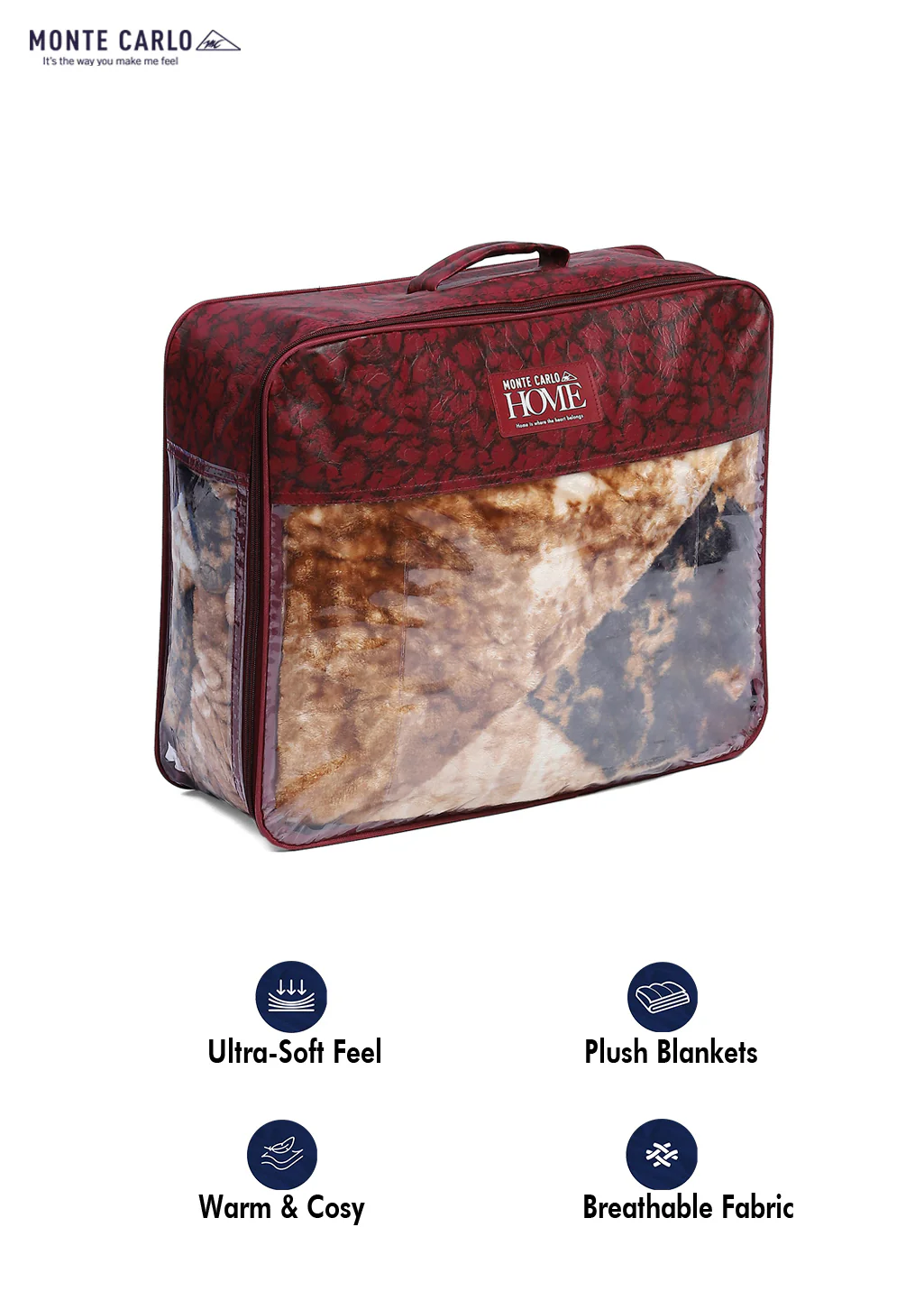 Printed Single Bed Blanket for Mild Winter -2 Ply - Image 8