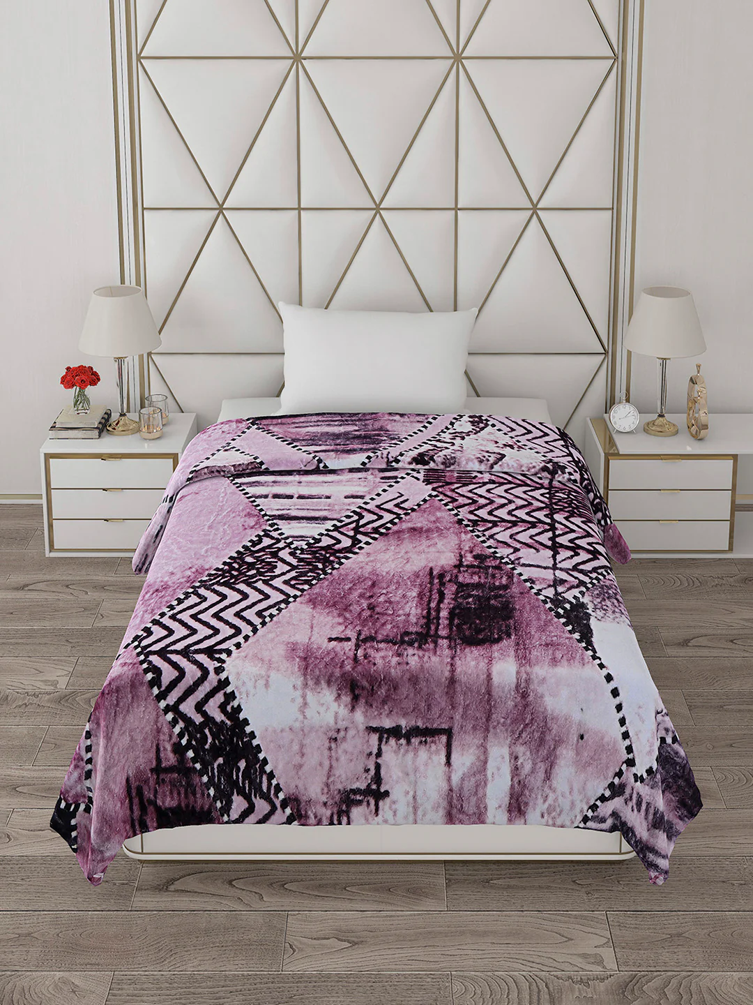 Printed Single Bed 596 GSM Blanket Everest 2 Ply (Weight 2.1 kg) - Image 4