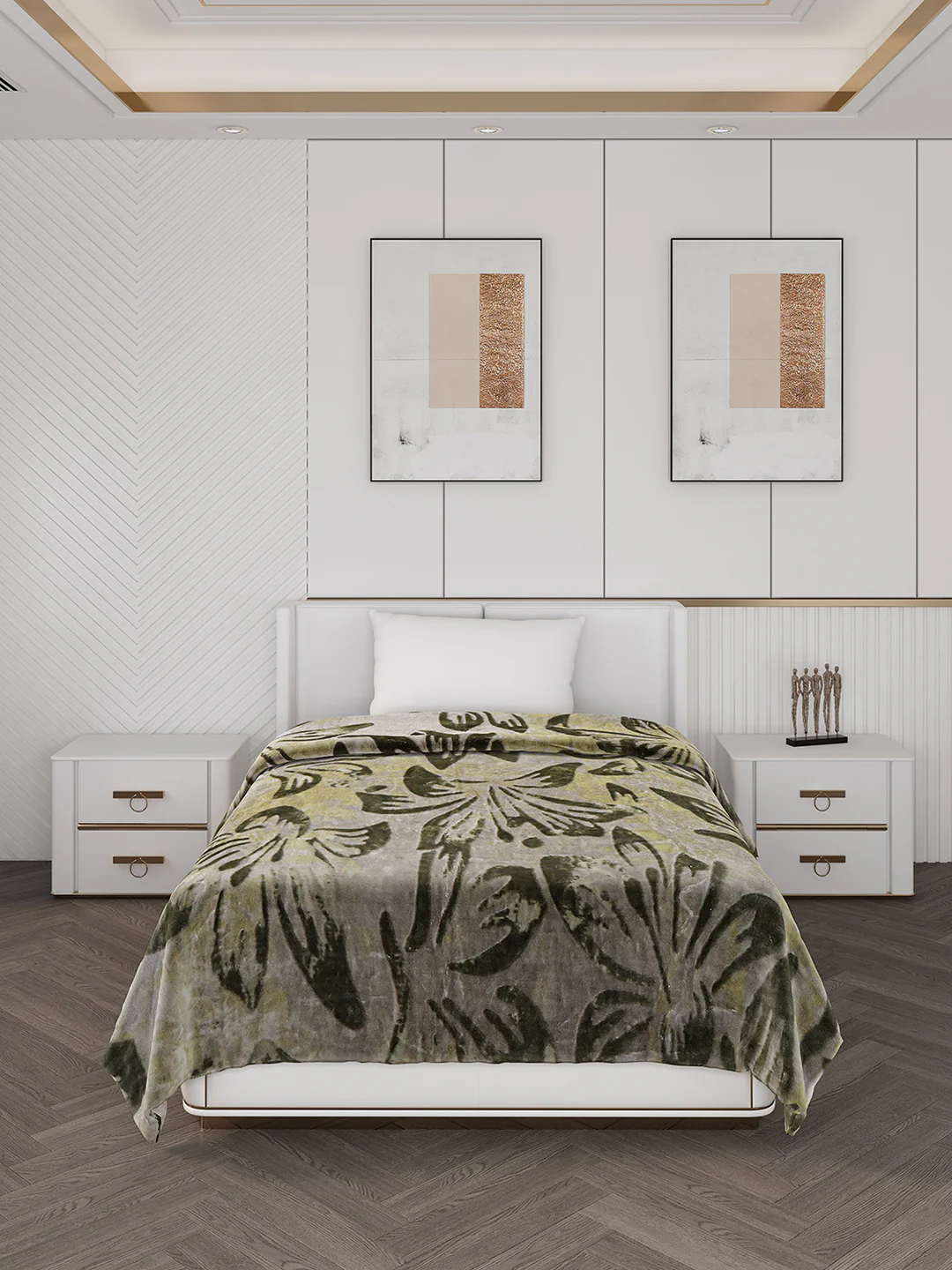 Printed Single Bed 710 GSM Blanket Ignis 2 Ply (Weight 2.5 kg) - Image 2