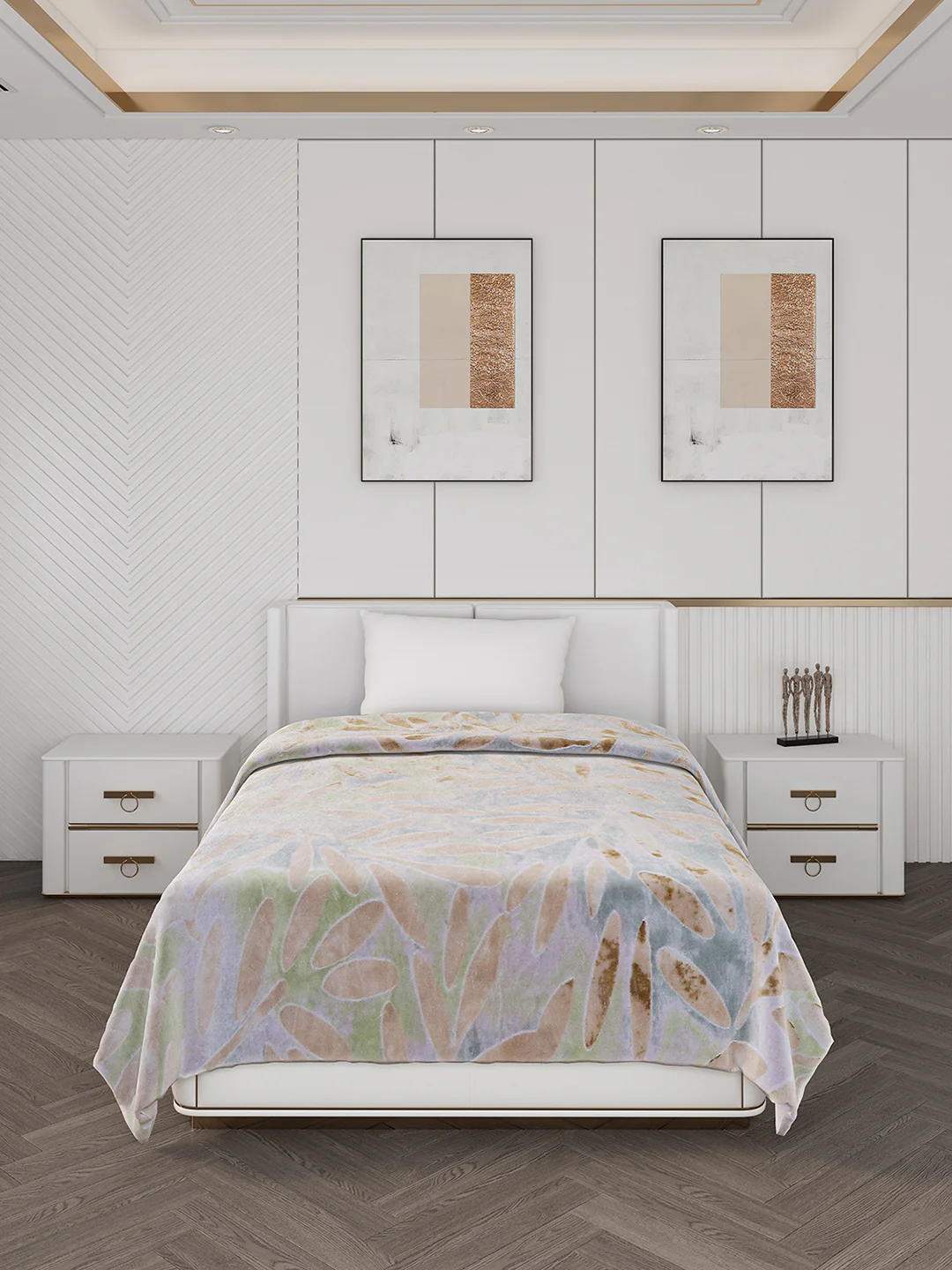 Printed Single Bed 710 GSM Blanket Ignis 2 Ply (Weight 2.5 kg) - Image 2