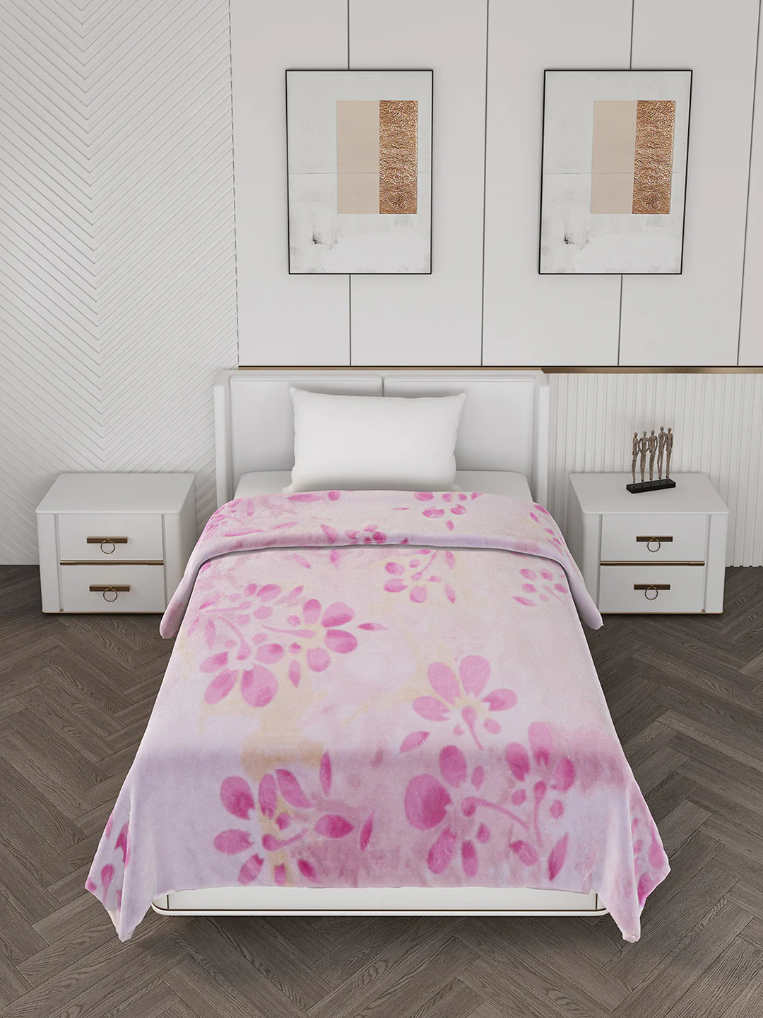 Printed Single Bed 710 GSM Blanket Ignis 2 Ply (Weight 2.5 kg) - Image 3