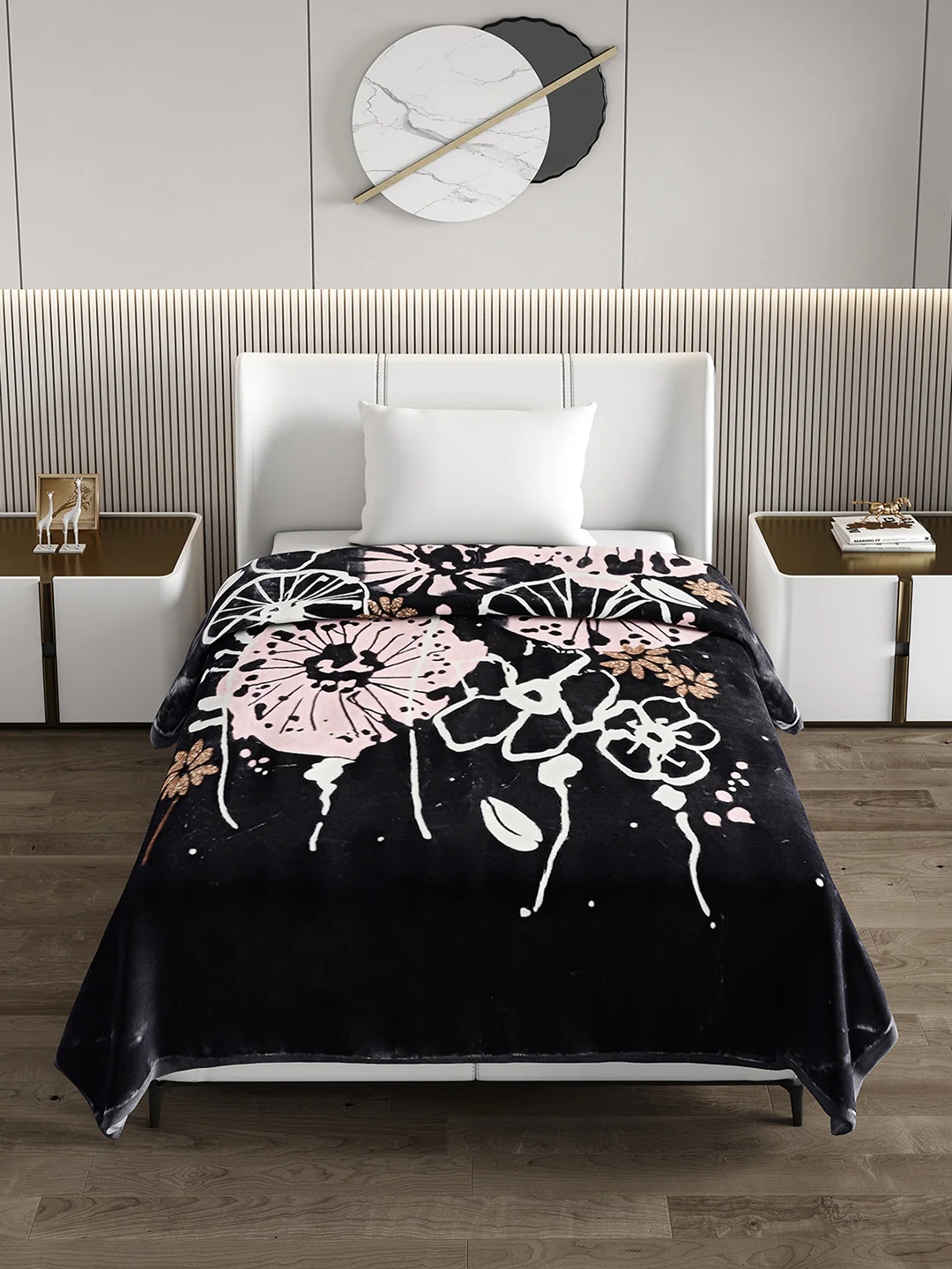 Printed Single Bed 852 GSM Blanket Allen 2 Ply (Weight 3 kg) - Image 3