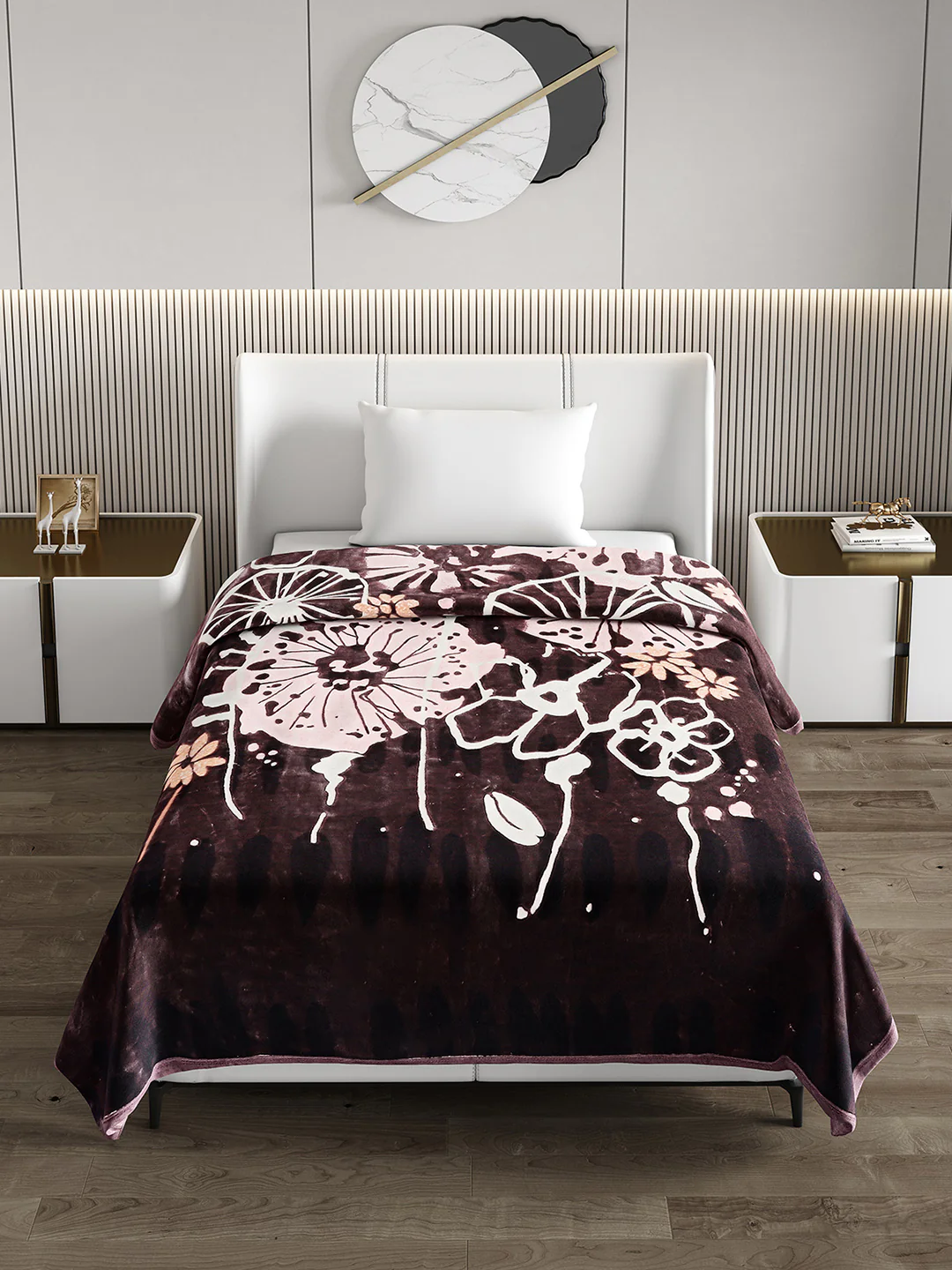 Printed Single Bed 852 GSM Blanket Allen 2 Ply (Weight 3 kg) - Image 3