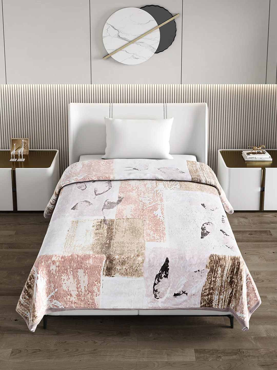 Printed Single Bed 852 GSM Blanket Allen 2 Ply (Weight 3 kg) - Image 3