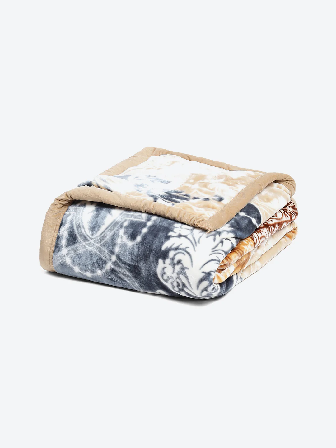 Printed Single Bed 852 GSM Blanket Allen 2 Ply (Weight 3 kg) - Image 5