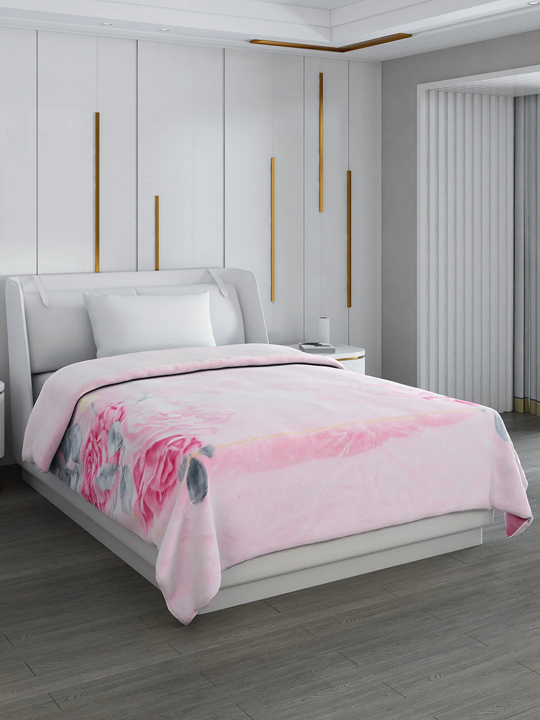 Printed Single Bed 852 GSM Blanket Galaxy 2 Ply (Weight 3 kg)