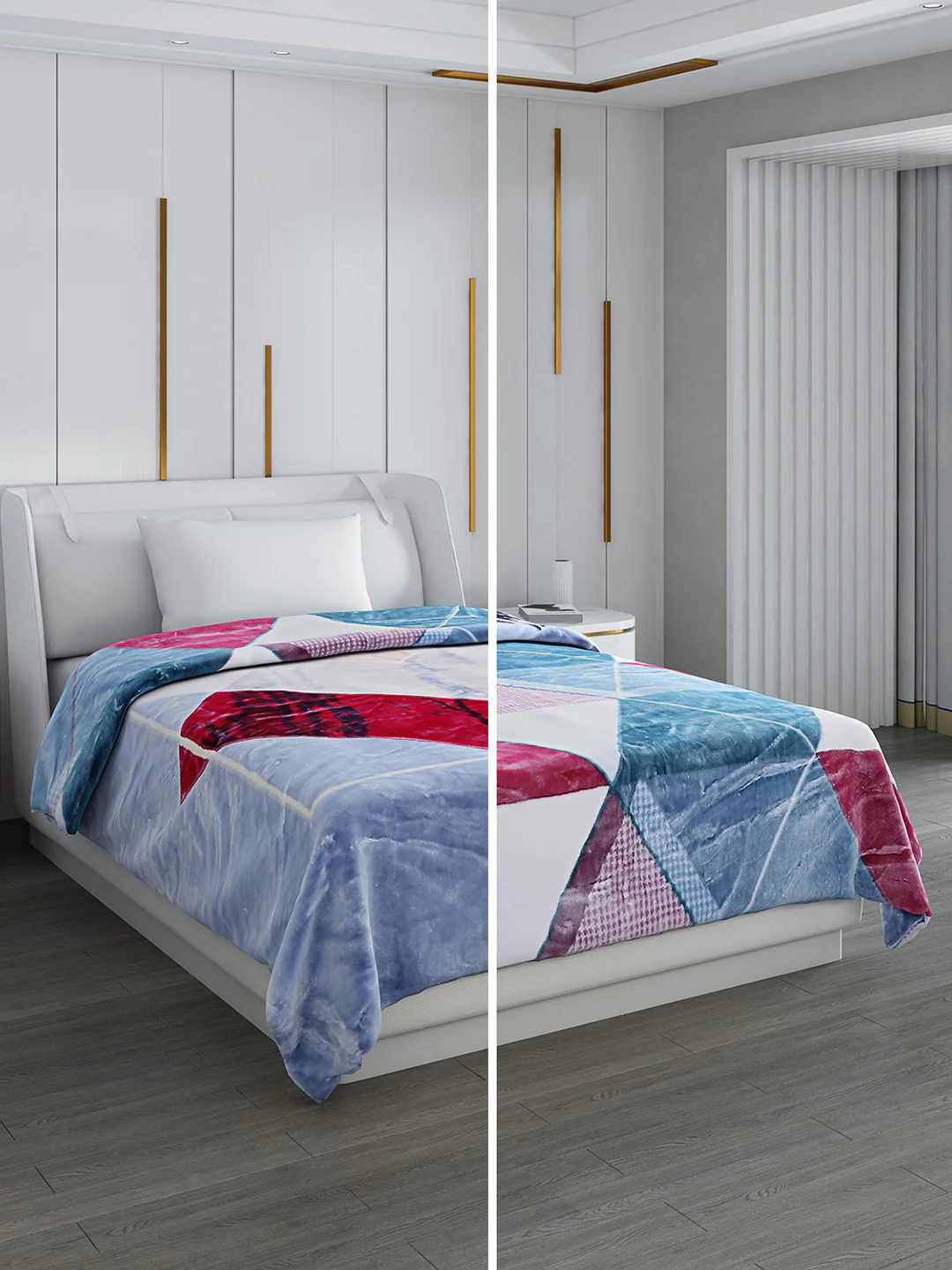 Printed Single Bed 852 GSM Blanket Galaxy 2 Ply (Weight 3 kg) - Image 2
