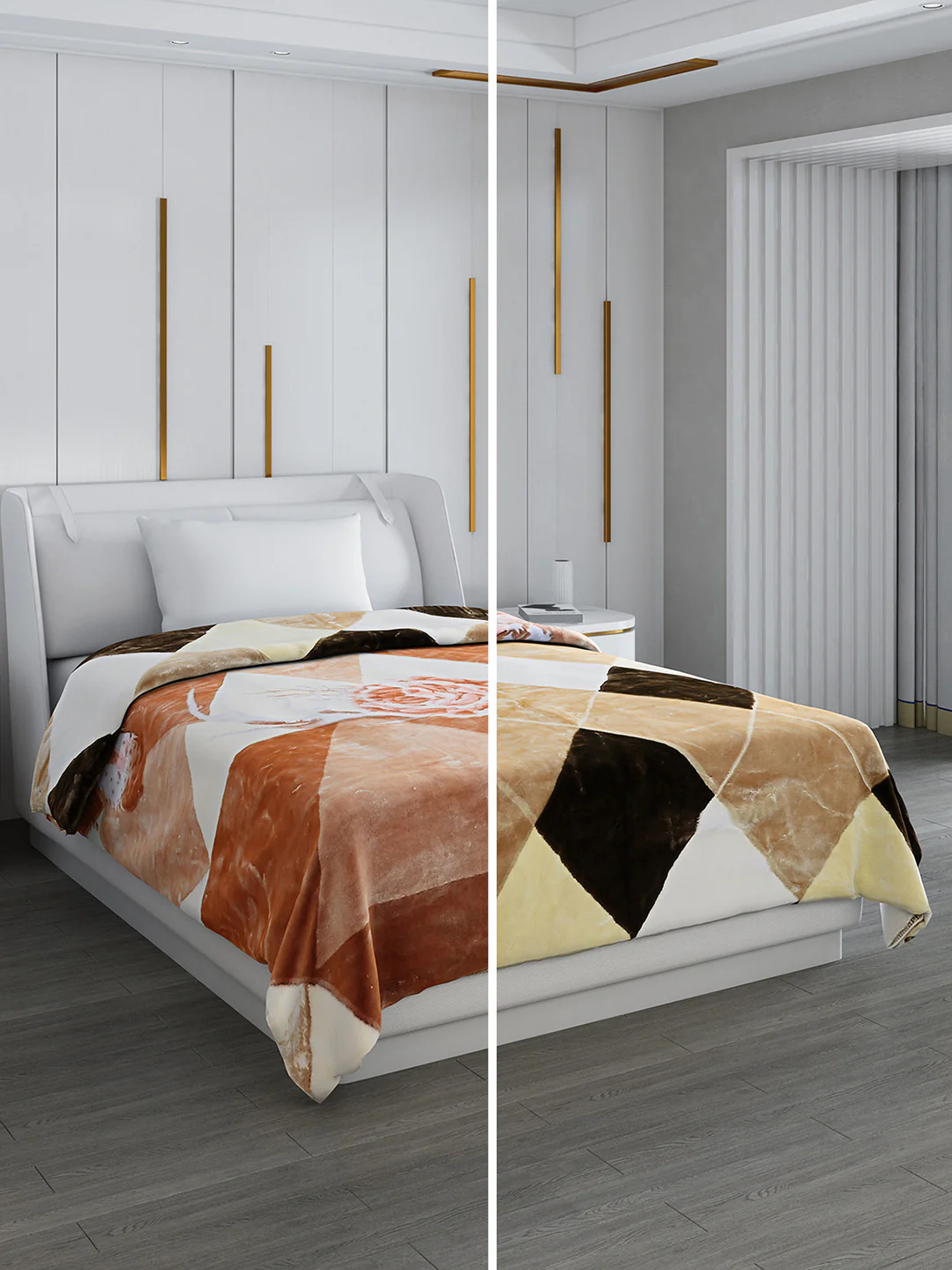 Printed Single Bed 852 GSM Blanket Galaxy 2 Ply (Weight 3 kg) - Image 2