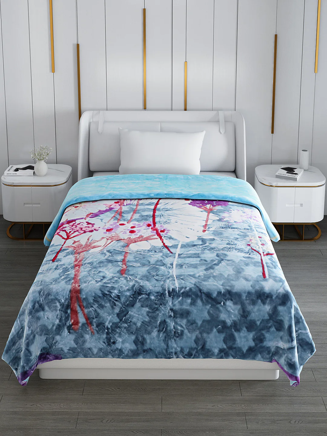 Printed Single Bed 852 GSM Blanket Galaxy 2 Ply (Weight 3 kg) - Image 4