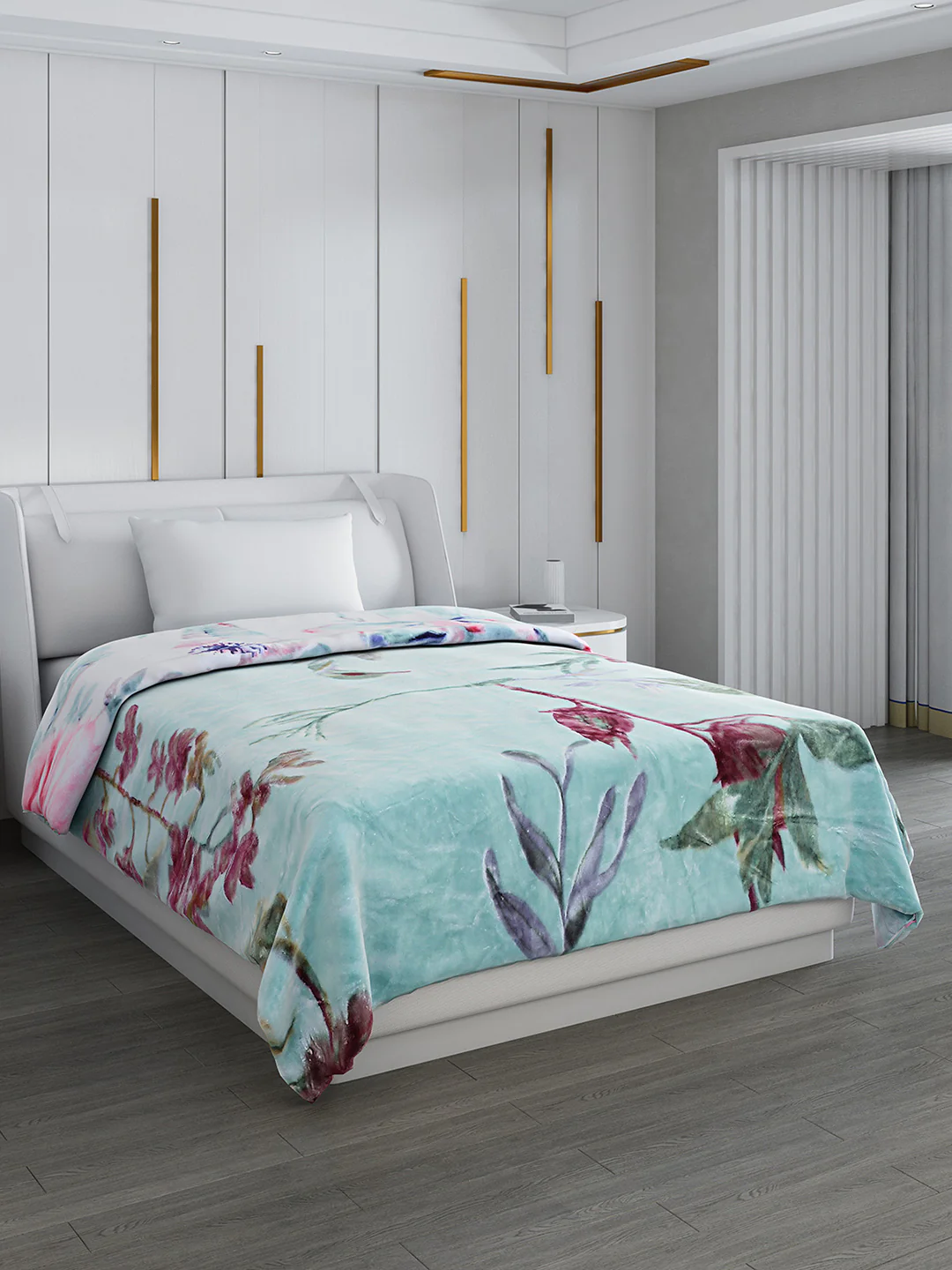 Printed Single Bed 852 GSM Blanket Galaxy 2 Ply (Weight 3 kg)