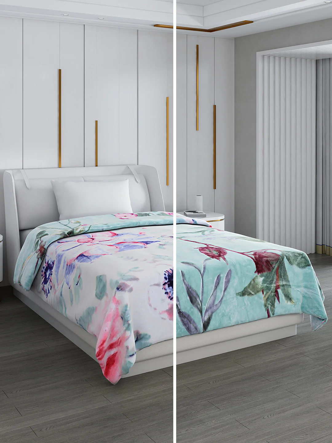 Printed Single Bed 852 GSM Blanket Galaxy 2 Ply (Weight 3 kg) - Image 2