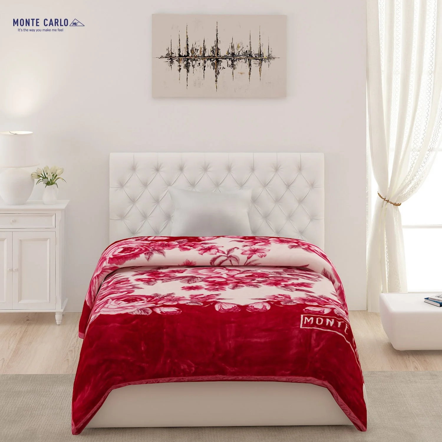 Printed Single Bed 852 GSM Blanket Shagun 2 Ply (Weight 3 kg) - Image 2