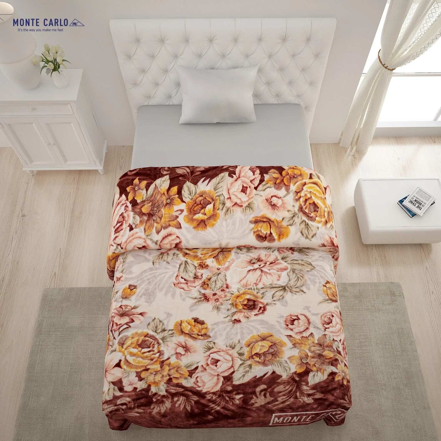 Printed Single Bed 852 GSM Blanket Shagun 2 Ply (Weight 3 kg) - Image 3