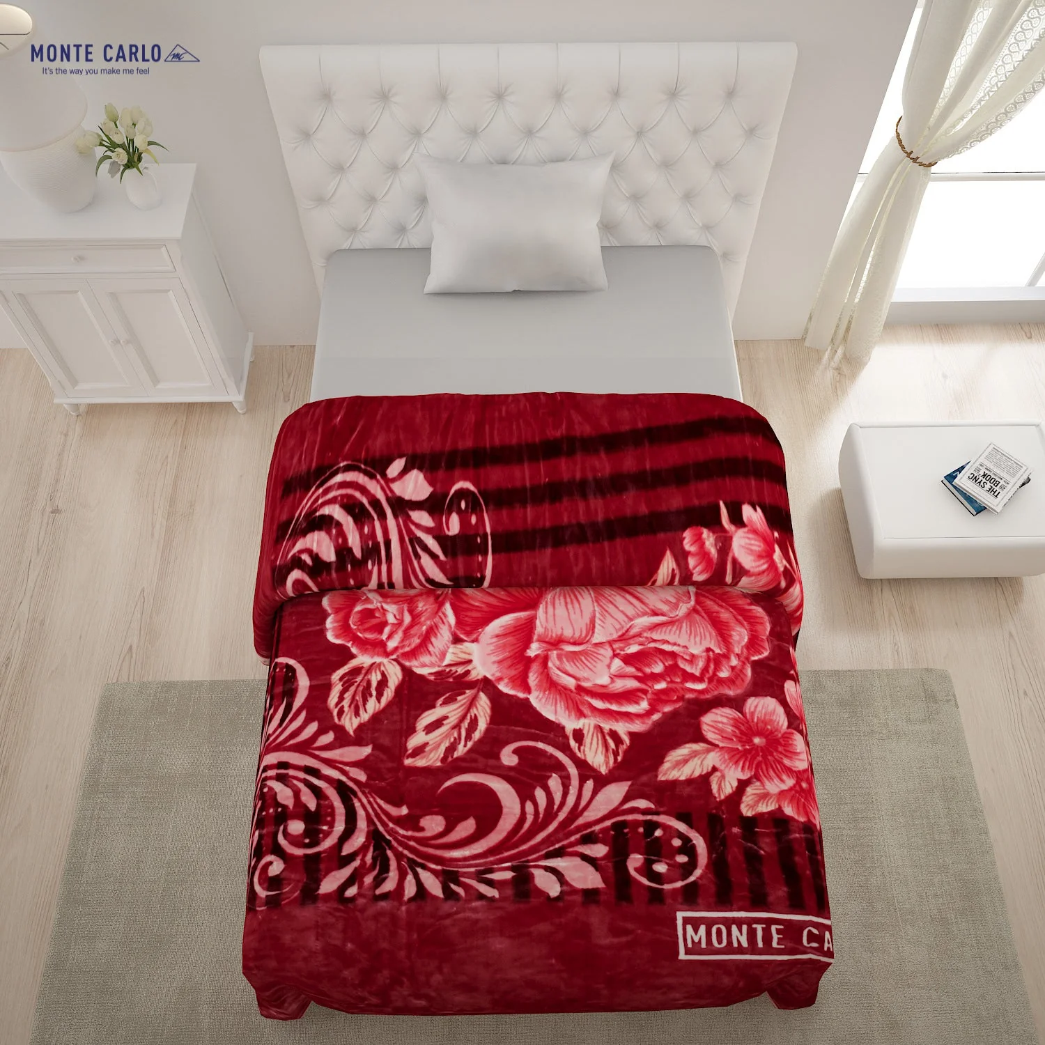 Printed Single Bed 852 GSM Blanket Shagun 2 Ply (Weight 3 kg) - Image 3
