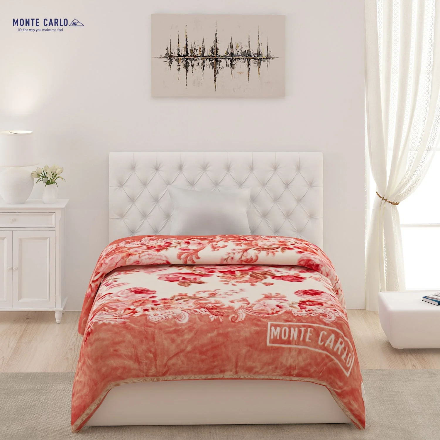 Printed Single Bed 852 GSM Blanket Shagun 2 Ply (Weight 3 kg) - Image 2