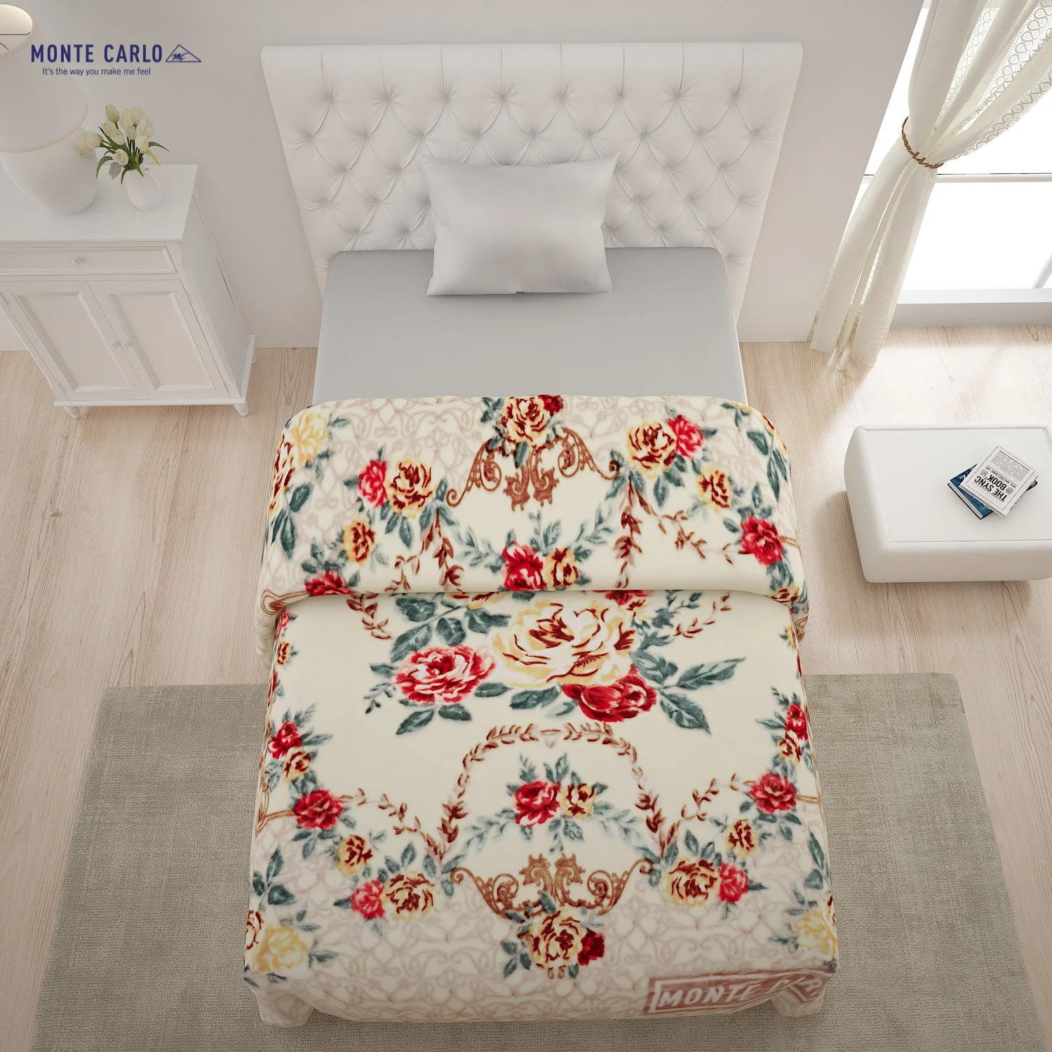 Printed Single Bed 852 GSM Blanket Shagun 2 Ply (Weight 3 kg) - Image 3