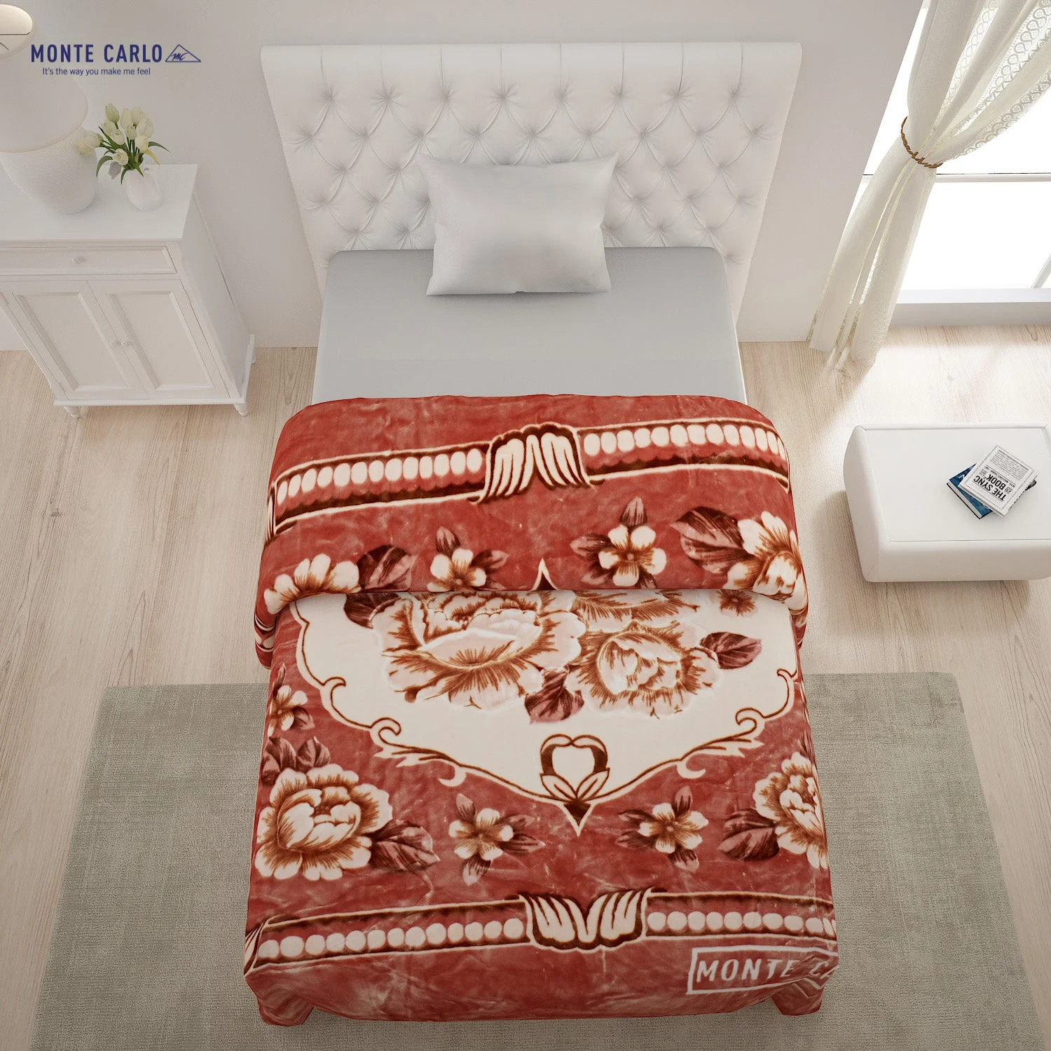 Printed Single Bed 852 GSM Blanket Shagun 2 Ply (Weight 3 kg) - Image 3