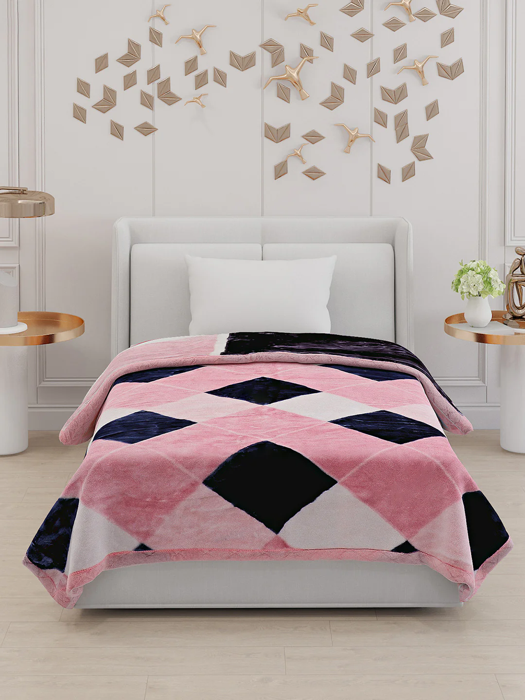 Printed Single Bed 852 GSM Blanket Success 2 Ply (Weight 3 kg) - Image 2