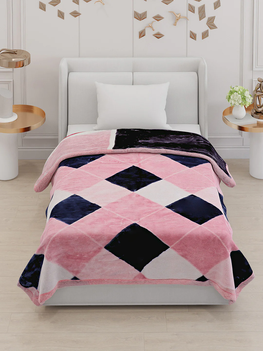 Printed Single Bed 852 GSM Blanket Success 2 Ply (Weight 3 kg) - Image 3