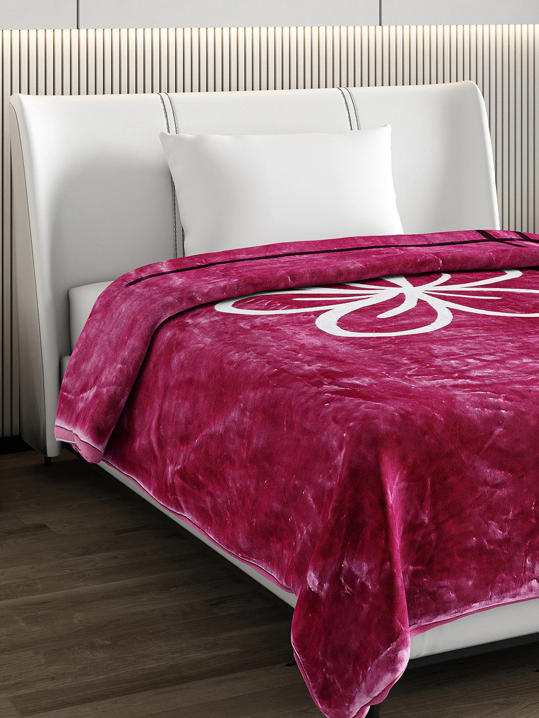 Printed Single Bed 951 GSM Blanket Haze 3 Ply (Weight 3.35 kg)