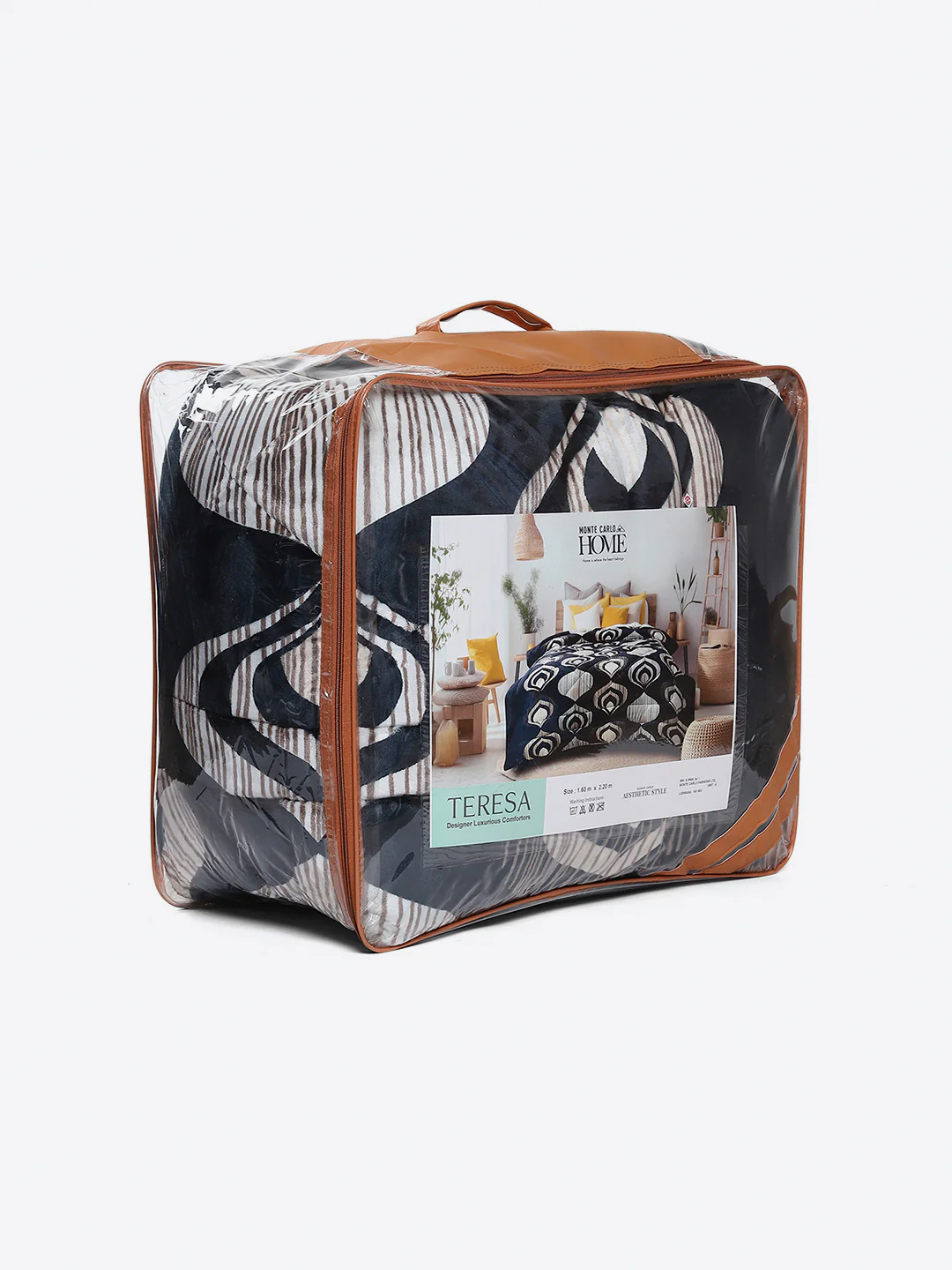 Printed Single Bed 966 GSM Comforter for Winter - (Teresa) - Image 8
