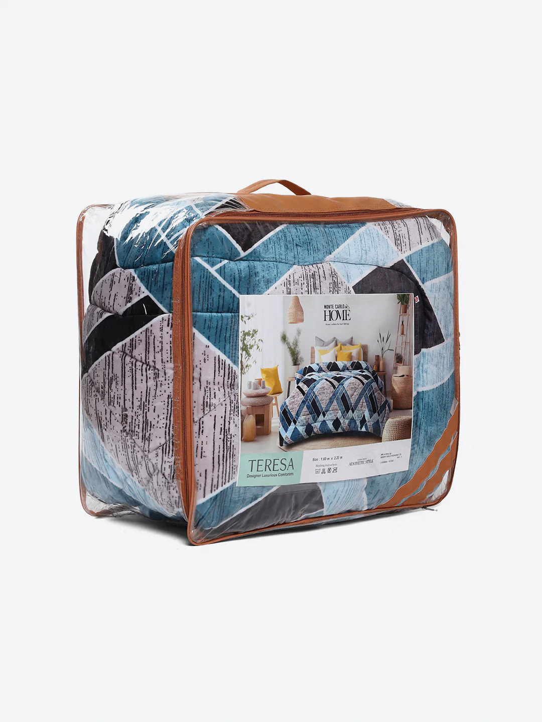 Printed Single Bed 966 GSM Comforter for Winter - (Teresa) - Image 8
