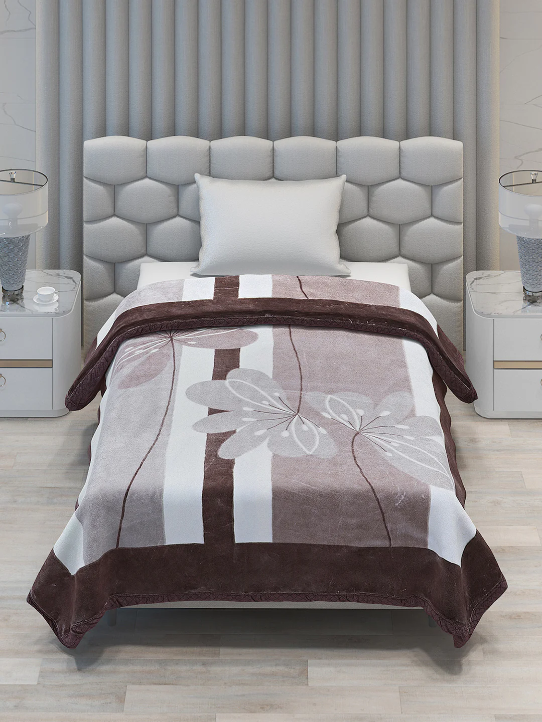 Printed Single Bed 994 GSM Blanket Joseph 2 Ply (Weight 3.5 kg) - Image 3