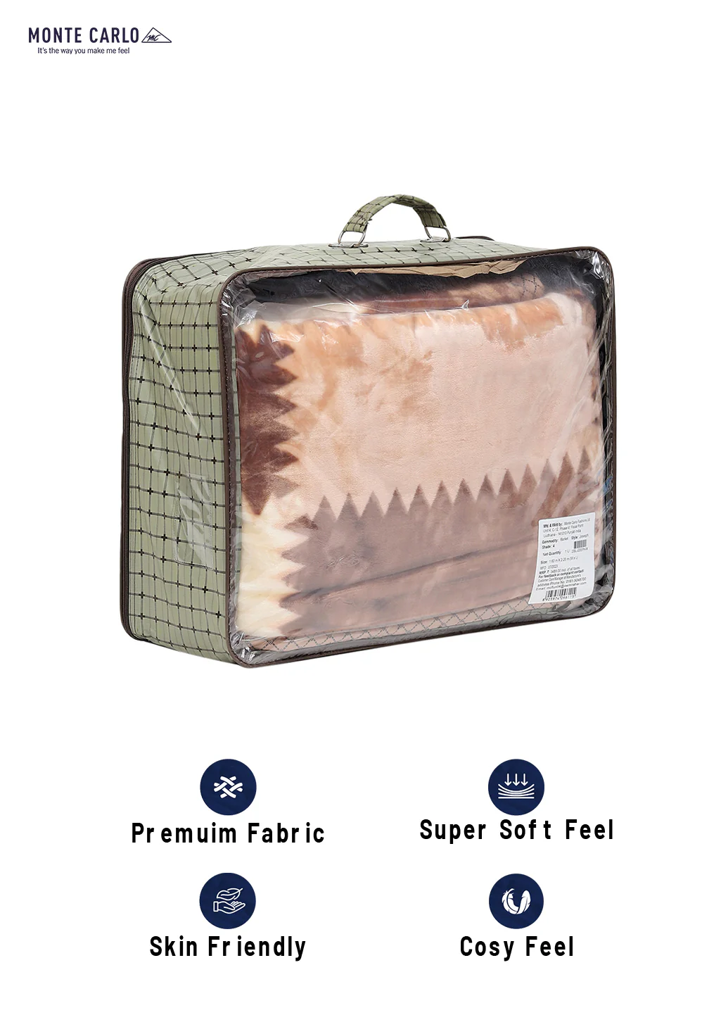 Printed Single Bed 994 GSM Blanket Joseph 2 Ply (Weight 3.5 kg) - Image 8