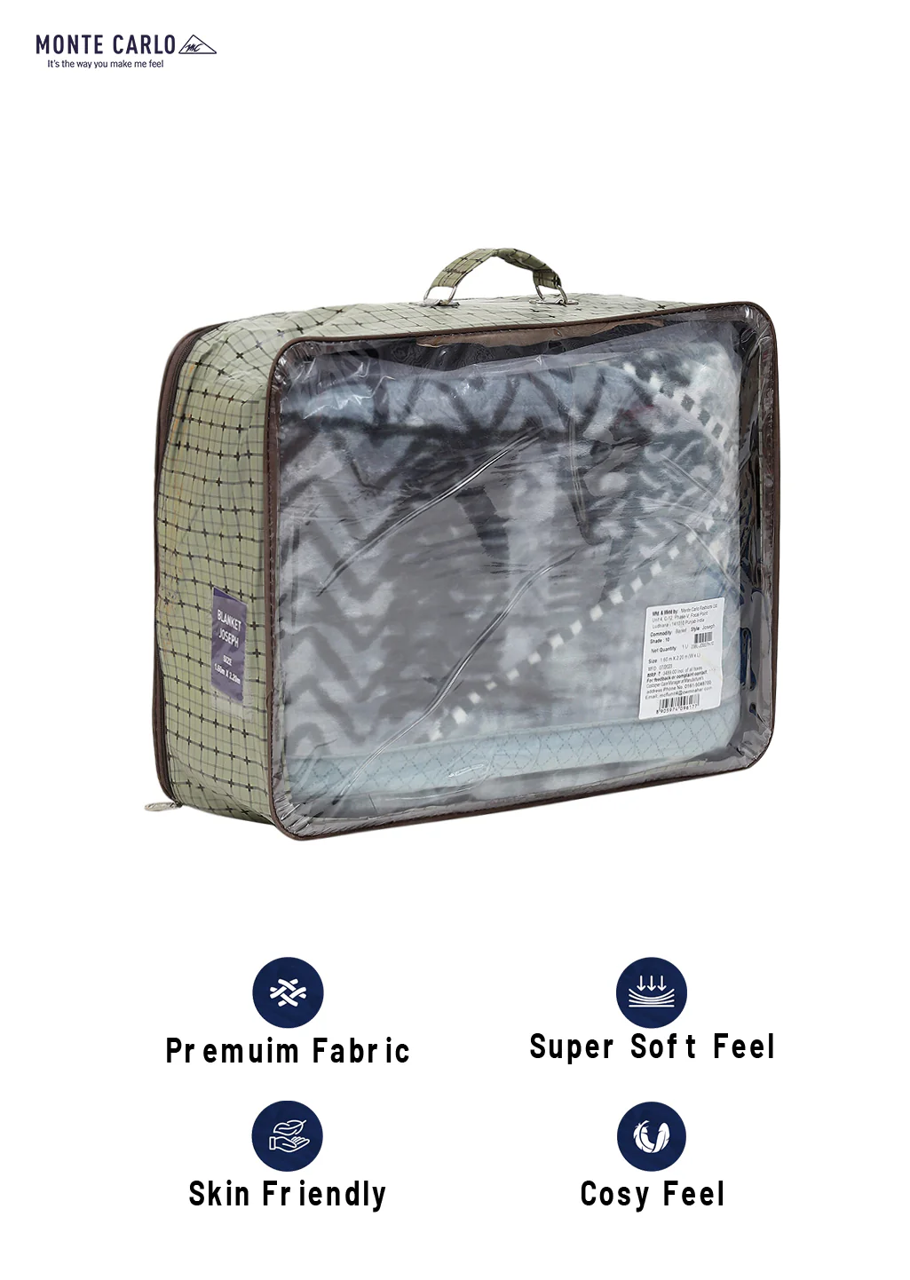 Printed Single Bed 994 GSM Blanket Joseph 2 Ply (Weight 3.5 kg) - Image 8