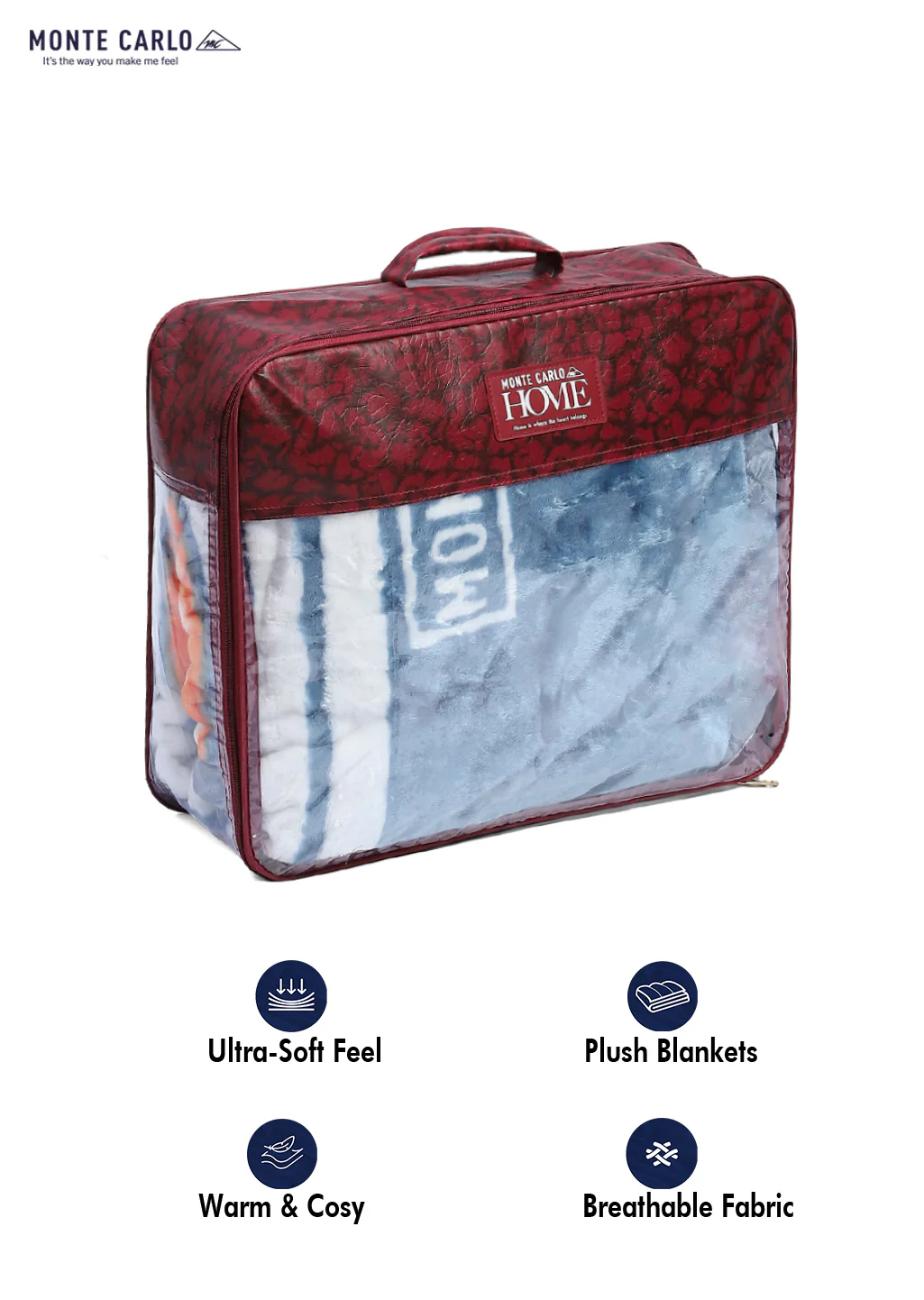 Printed Single Bed Reversible Blanket 2 Ply, 511 GSM, 1.8 kg (New Diamond) - Image 12
